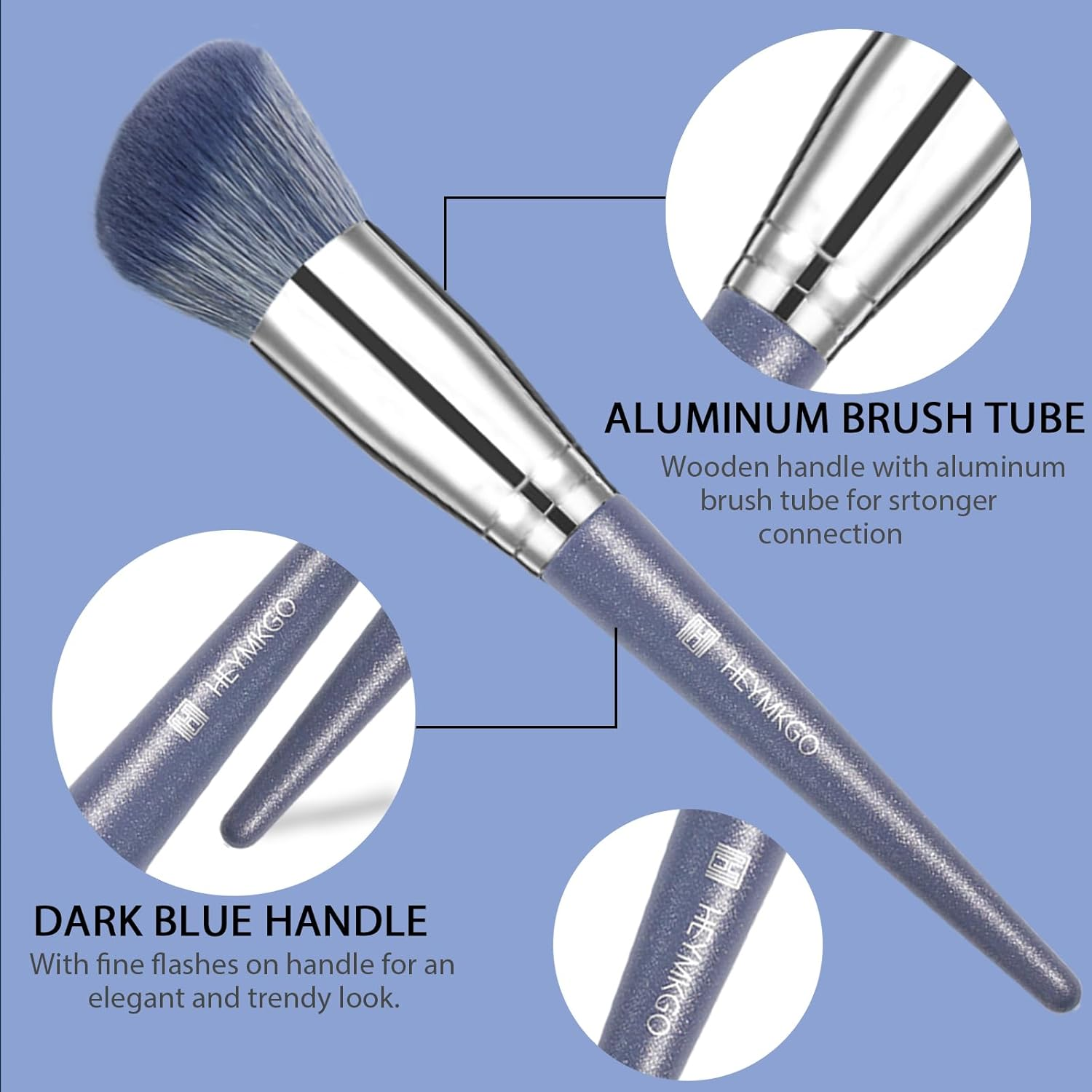 Makeup Brushes 16 Pcs Make up Brushes, Foundation Brush Professional Makeup Brush Set Eyeshadow Eyeliner Brush Blush Brush, Blending Brush Concealer Brush Kit Gifts for Women Birthday Xmas Valentine