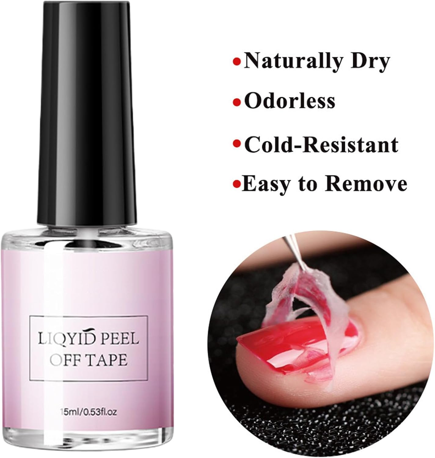 Peel off Base | Peel off Base Coat Nail Polish,15Ml Manicure Arts for Beauty Home Salon Daily Personal Wedding Easy Application and Removal image number 6