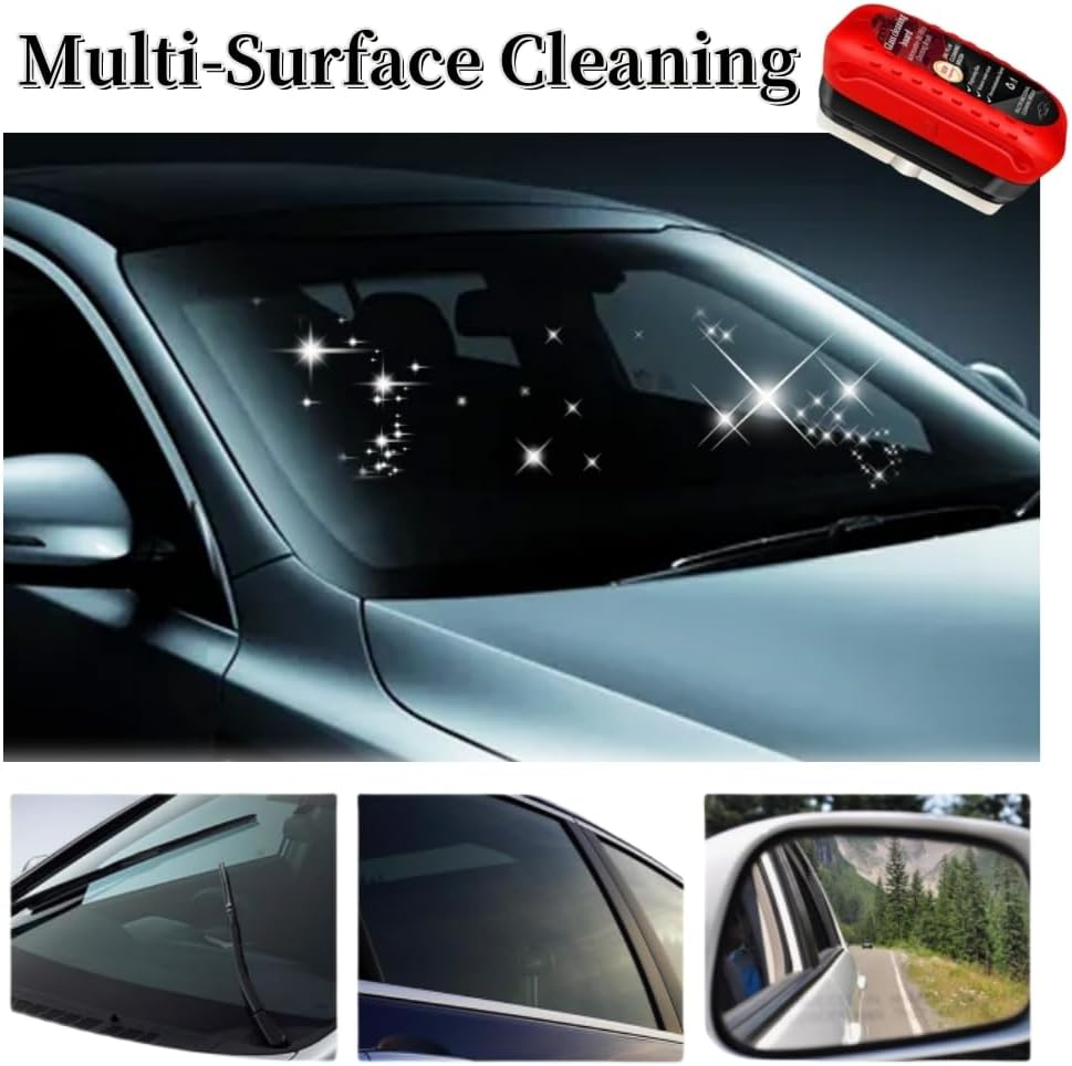 Car Windshield Oil Film Cleaning Brush, Glass Polishing Tool, Front Rear Mirror Cleaner image number 2