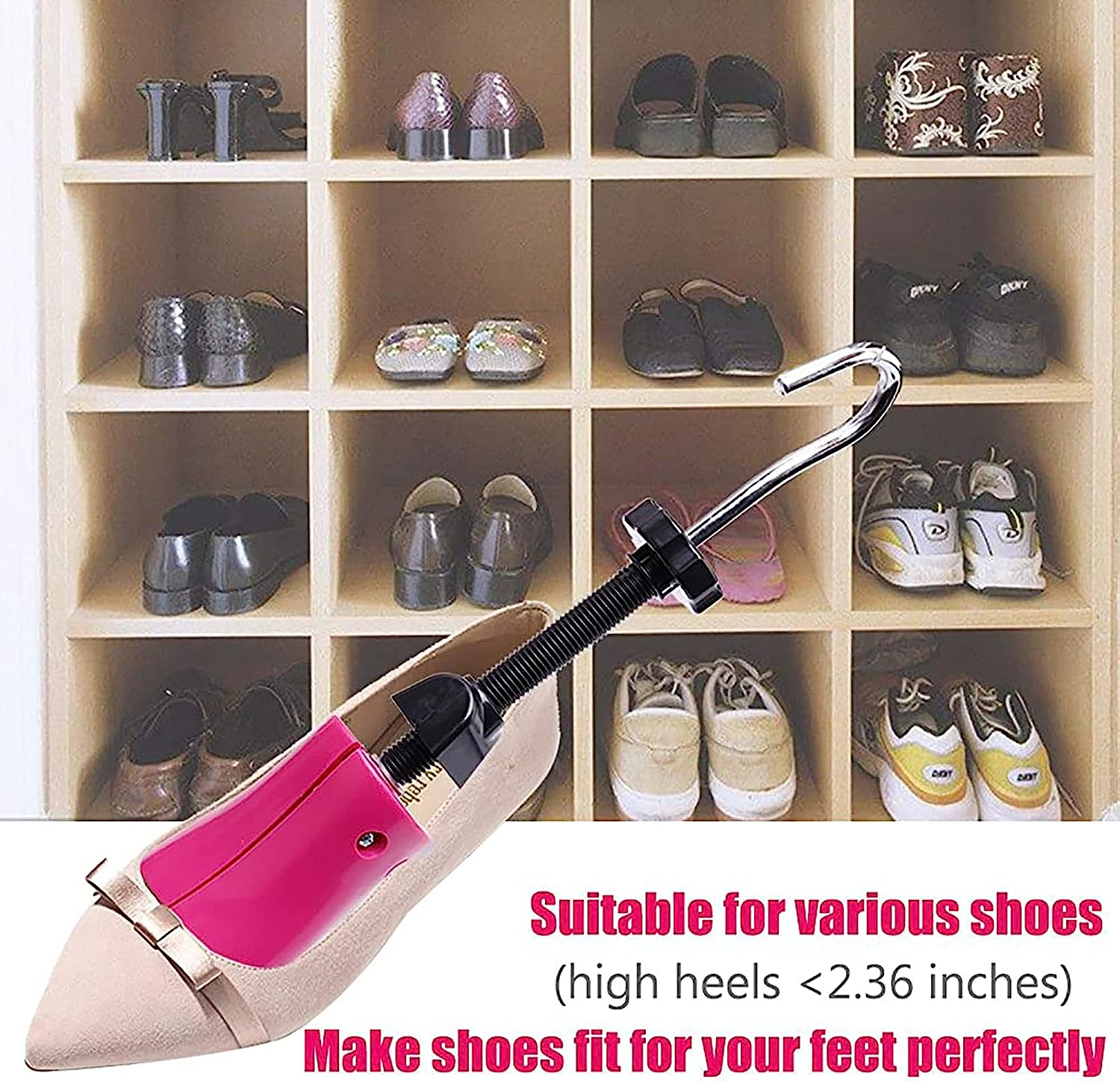 Shoe Stretcher 4-Way Shoe Tree Widener Expanders Stretch Length Width Height (2) image number 2
