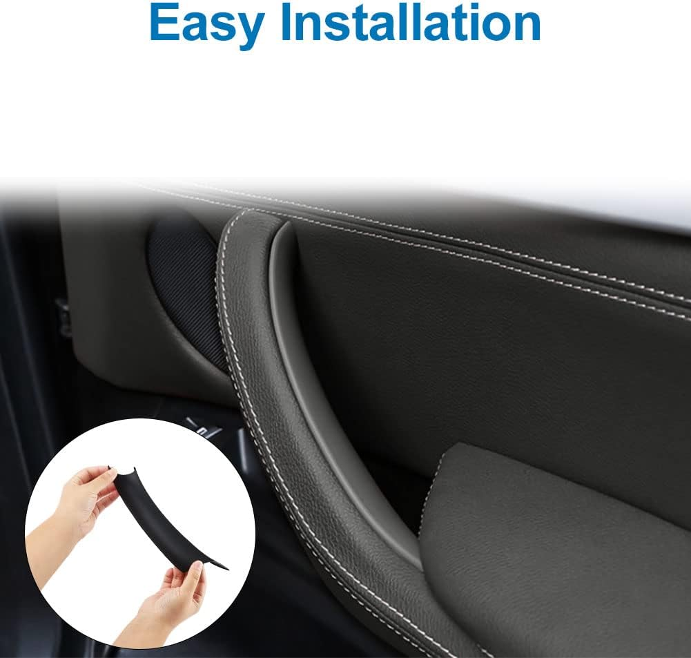 JDMON Replacement for Door Pull Handle Covers BMW X5 Series F15/F85 2014 2015 2016 2017 2018, X6 Series F16/F86 2015 2016 2017 2018 Interior Door Grab Handle Covers (ABS) image number 6