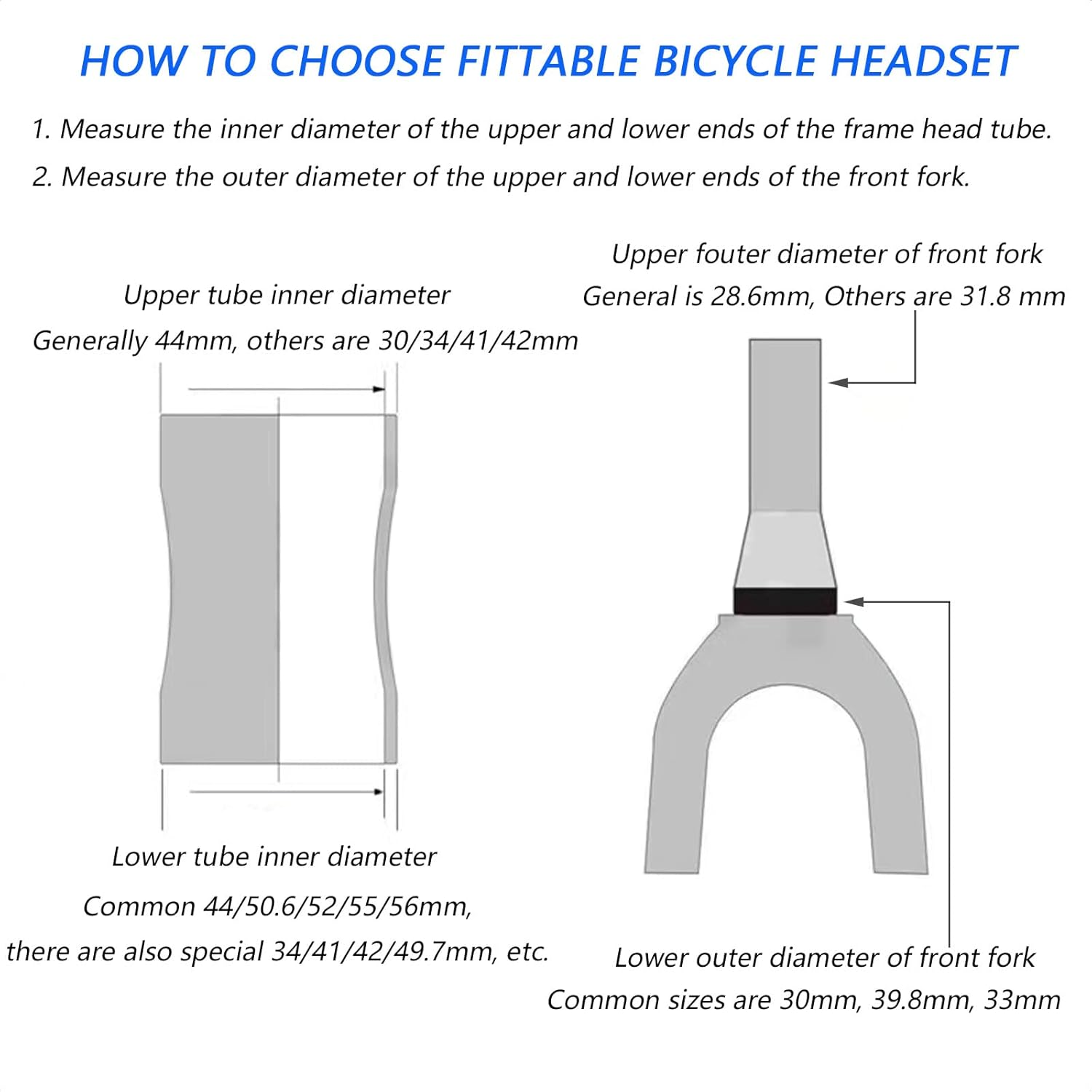 Bike Fork Headset, 34Mm Bicycle Bearing Headset CNC High Precision Machining Aluminum Alloy Accessory image number 5