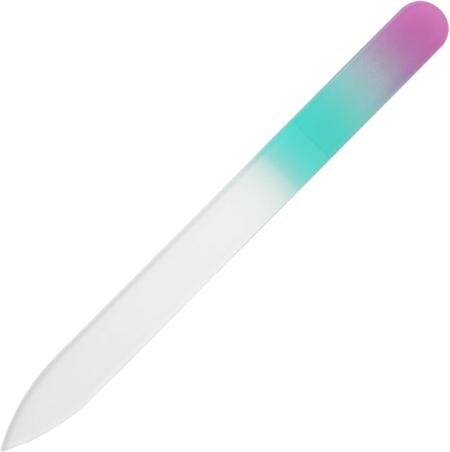 Shin Asahi Corporation Merites Glass Nail File Tricolor Type D M Single Sided Multicolor 48 CT048