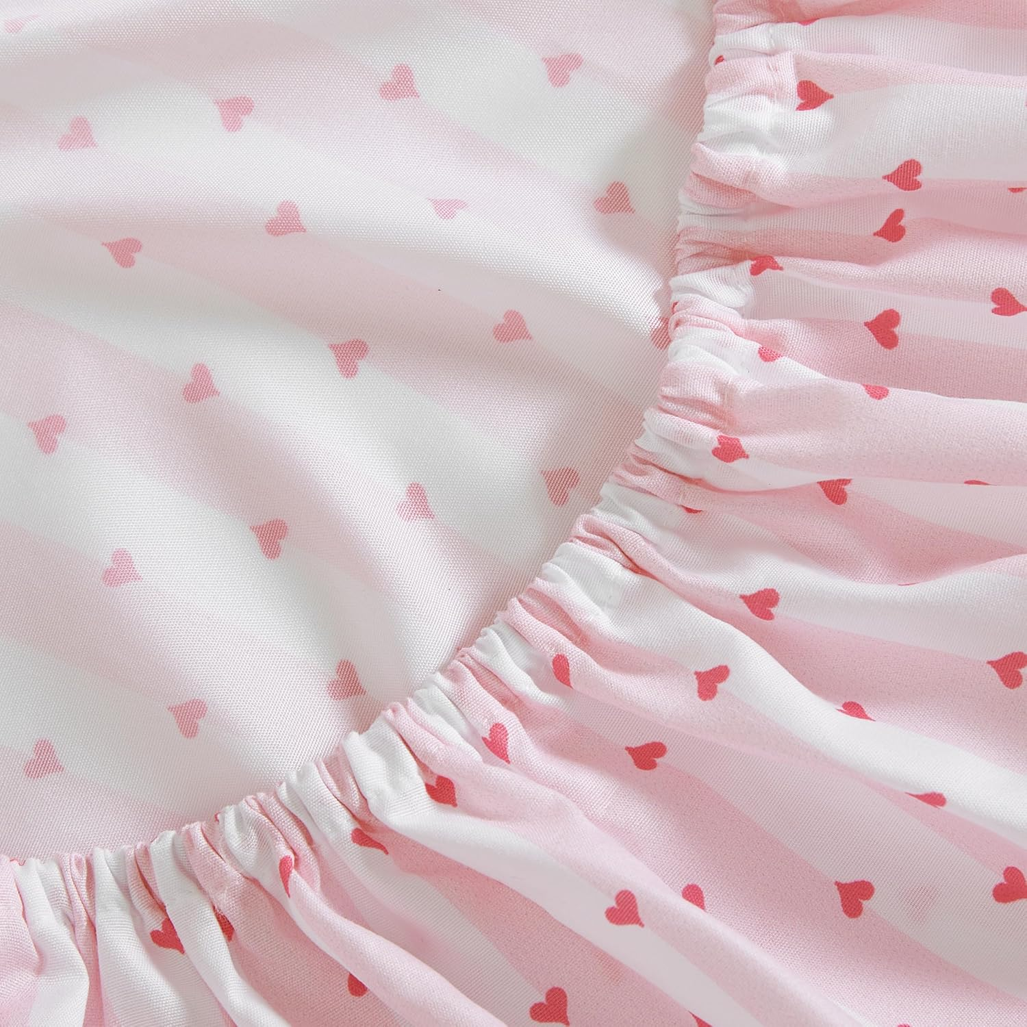 Betsey Johnson - Twin Sheets, Soft & Lightweight Bedding, Fade & Wrinkle Resistant (Wonderland Stripe Pink, Twin) image number 3