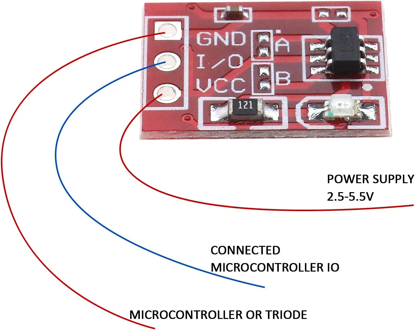 10PCS TTP223 Touch Button Module Capacitive Settable Self-Lock/No-Lock Switch Board 2.5-5.5V Power Supply 15X11Mm CCL Self Locking Touch Switch Sensor image number 5