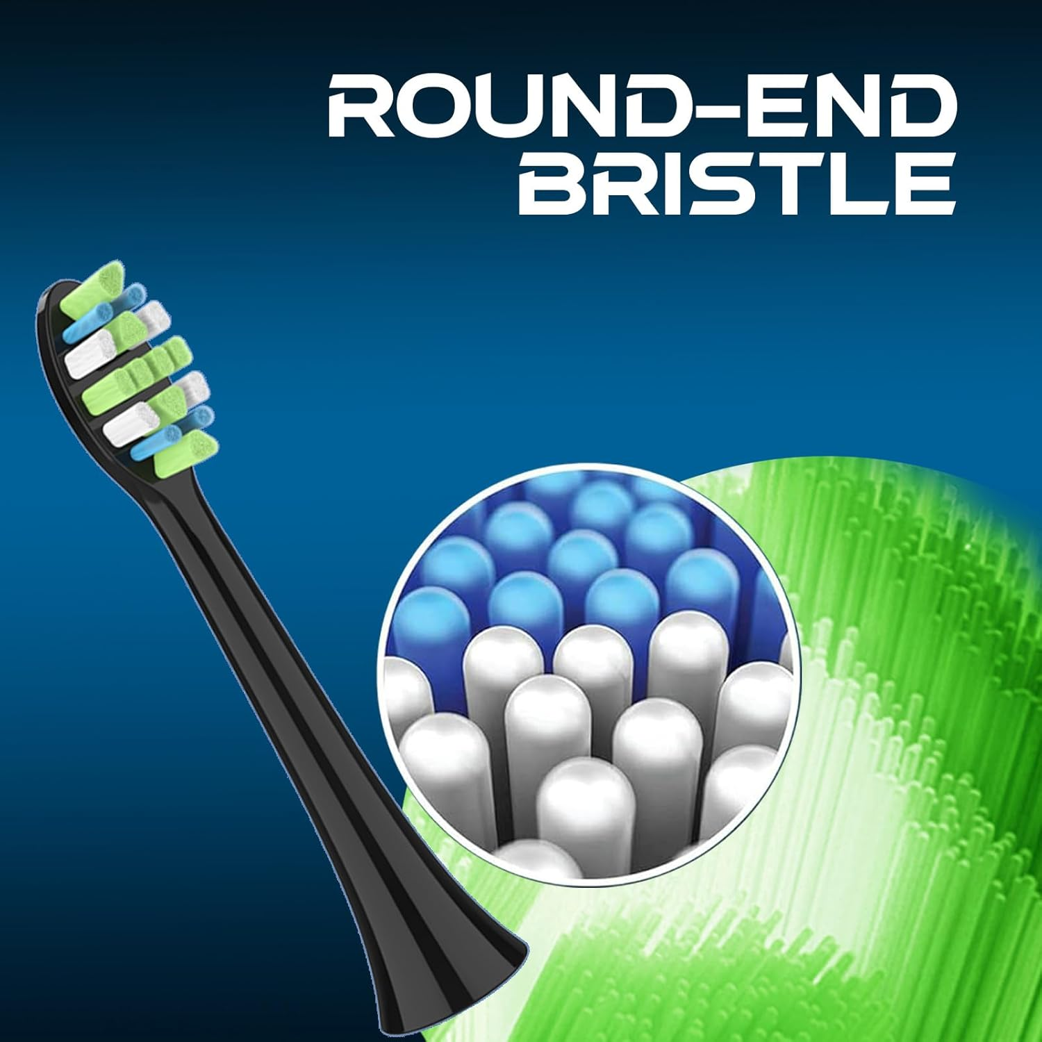 Replacement Toothbrush Heads Compatible with Philips Sonicare, Fit Protective Diamond Plaque Defence Toothbrush Heads, High-Density Bristles for Interdental Care Plaque Defence with Toothbrush Cover - 10 Pack image number 2