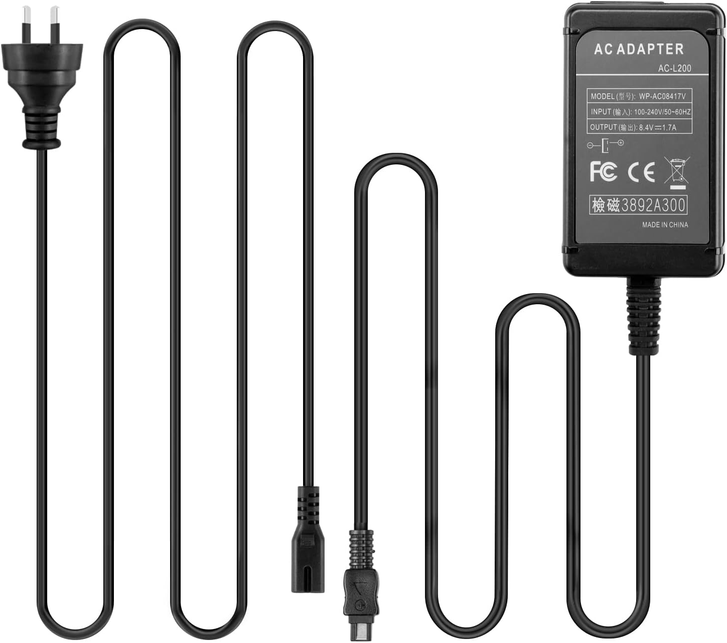 Raeisusp AC-L200 Power Adapter Charger Supply L200B L200C L200D for Sony DCR-UX5 DCR-UX7 HDR-XR100 NEX VG20 VG30 VG900 DVD7 PXW-X70 image number 3