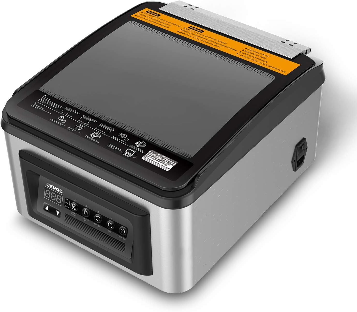 Wevac 12 Inch Chamber Vacuum Sealer, CV12, Liquid or Juicy Food Including Fresh Meats, Soups, Sauces and Marinades. Compact Design, Heavy Duty, Professional Sealing Width, Commercial Machine 220V image number 4