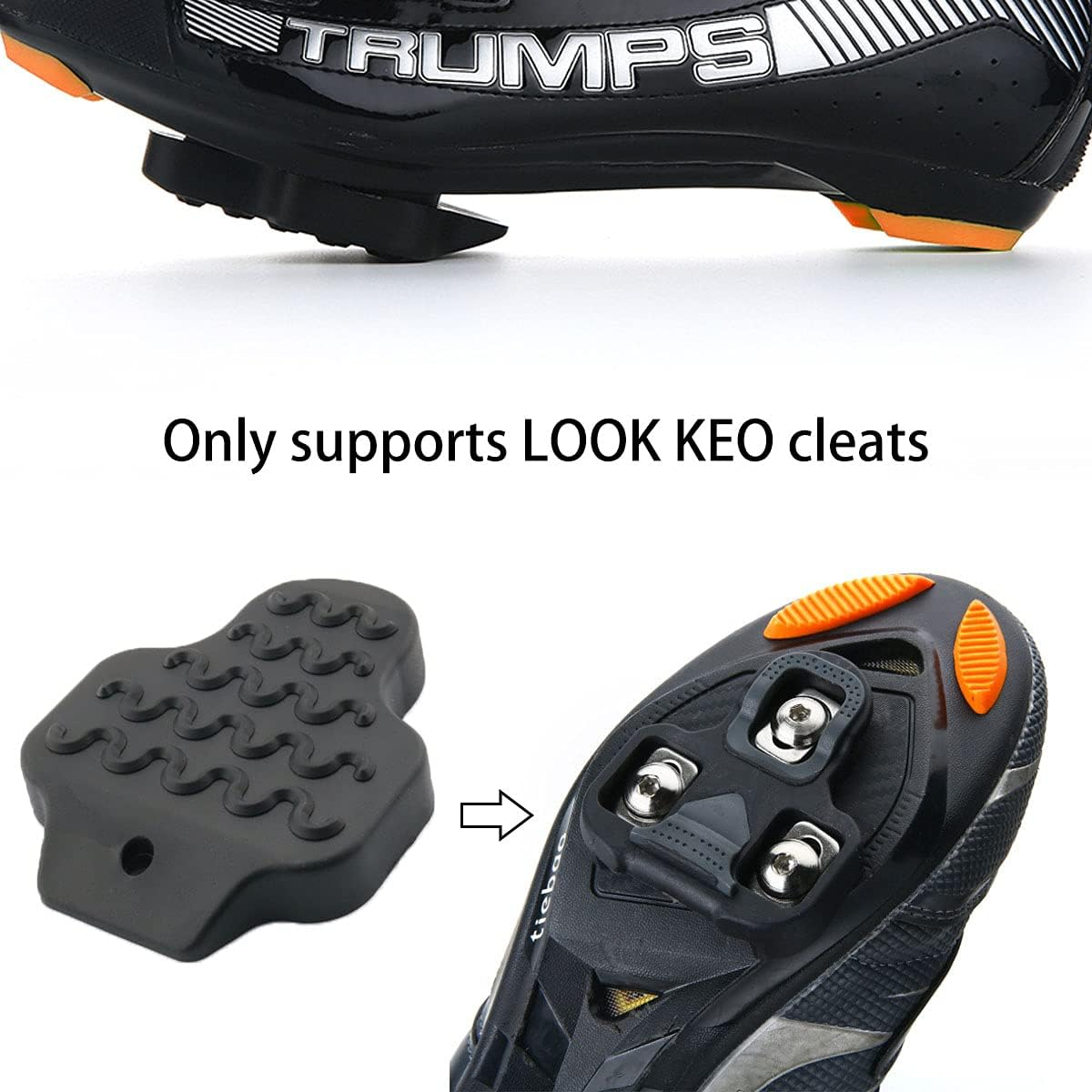 Bicycle Pedal Lock Piece Protective Cover Compatible with Look KEO Nonskid Nail Bicycle Shoe Cleats Protector for Look KEO Pedals Systems image number 4