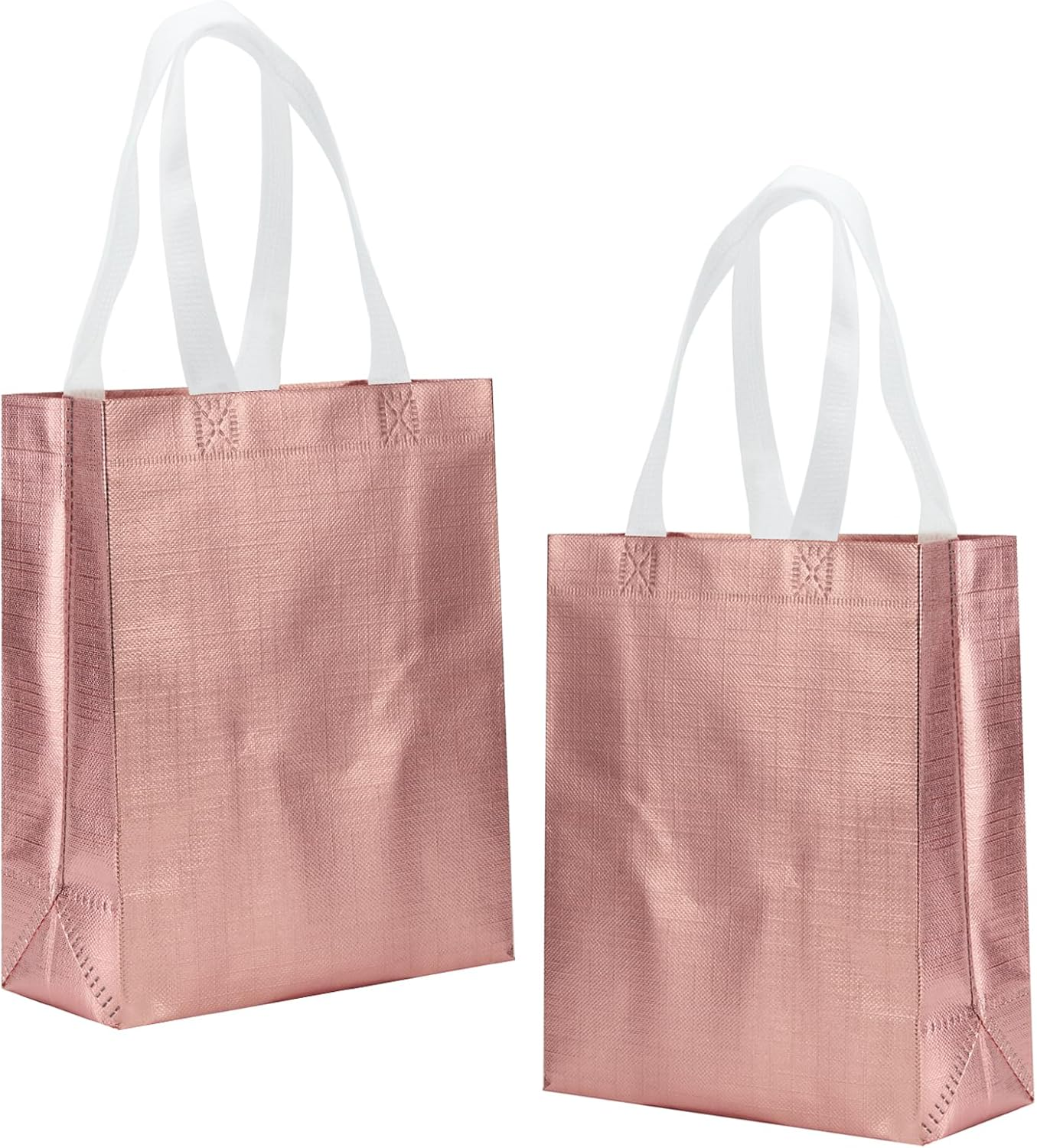 Mix Color Gift Bag Set of 12 Reusable Medium Size Favor Bags for Party Wedding Christmas 8X4X10 Inches