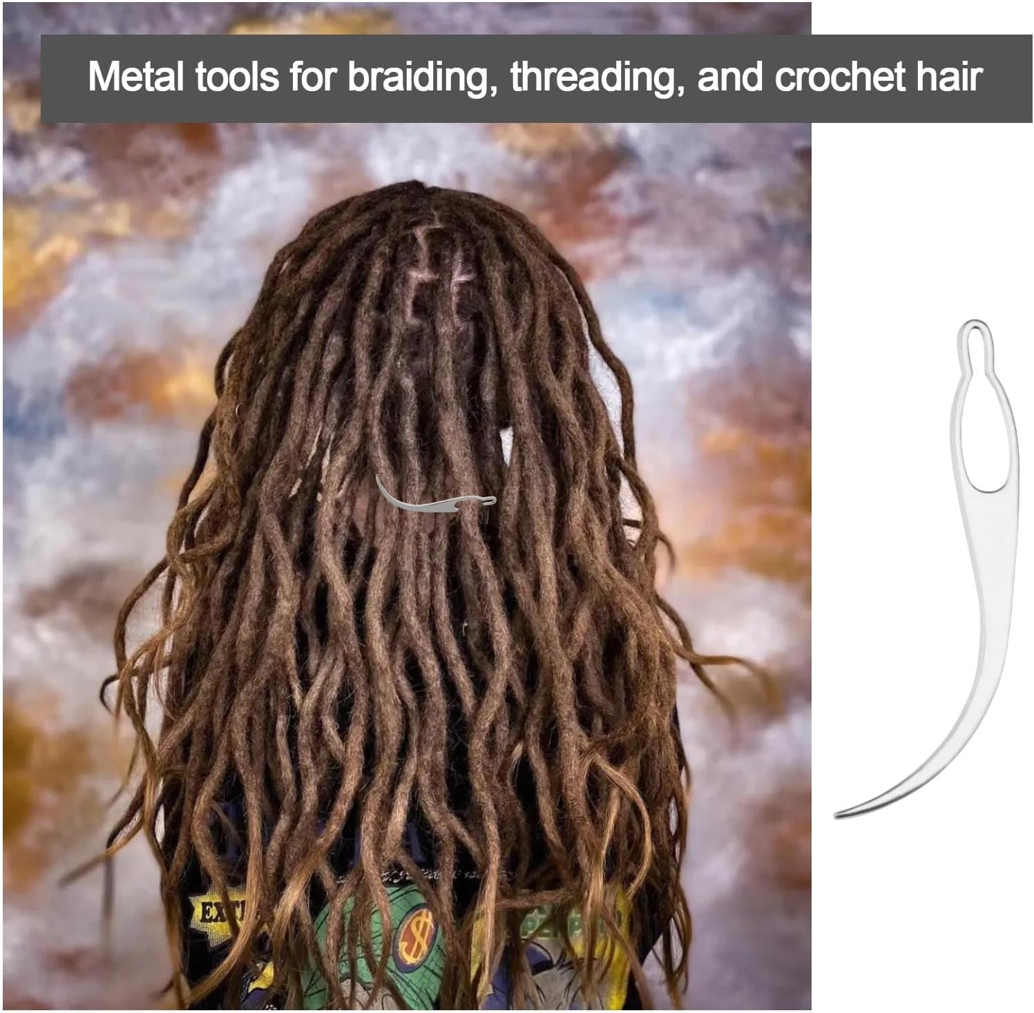 Emagtech 8Pcs Hair Threading Crochet Dreadlocks Extensions Locking Tool - Tight Fitting Accessories Interlocking Tools image number 4