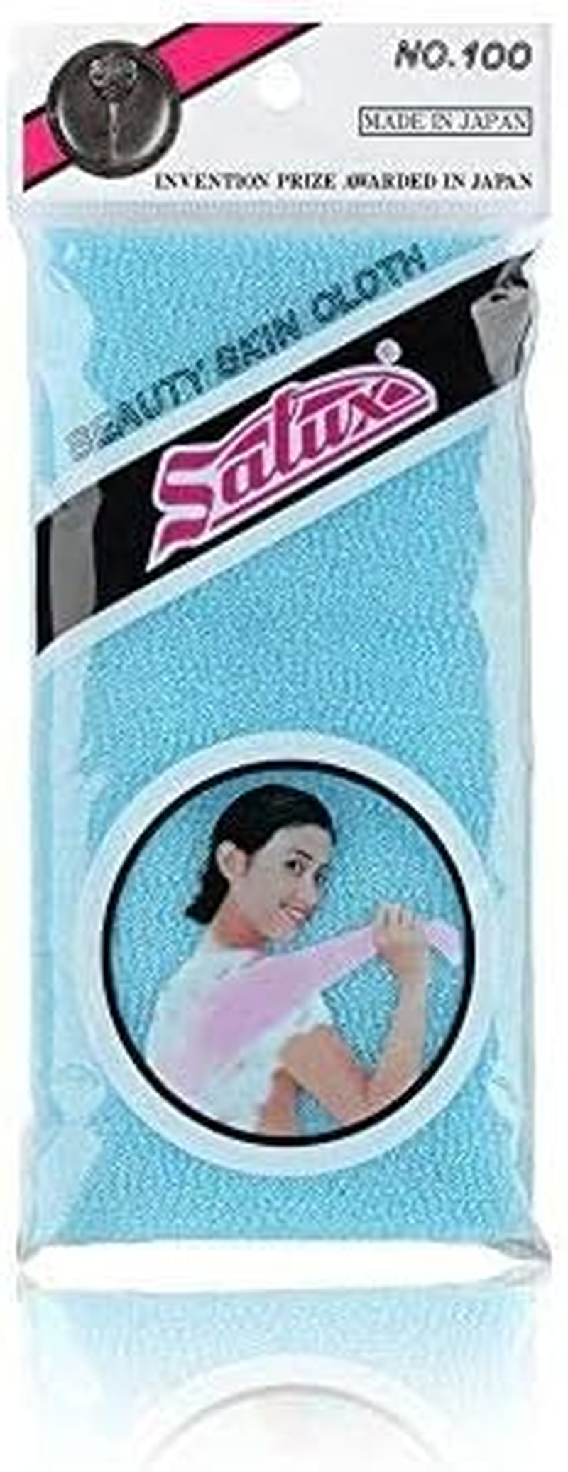 SALUX Nylon Japanese Beauty Skin Bath Wash Cloth/Towel - Blue