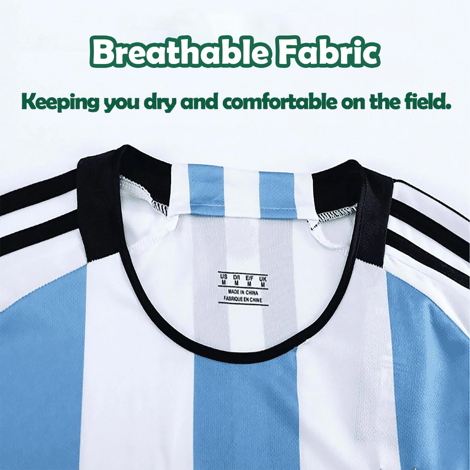 YIHFTE Soccer Jerseys for Youth Sport Football Training Uniform Soccer Jersey Fans Shirt Kit Set with T-Shirt Trunks Socks image number 6