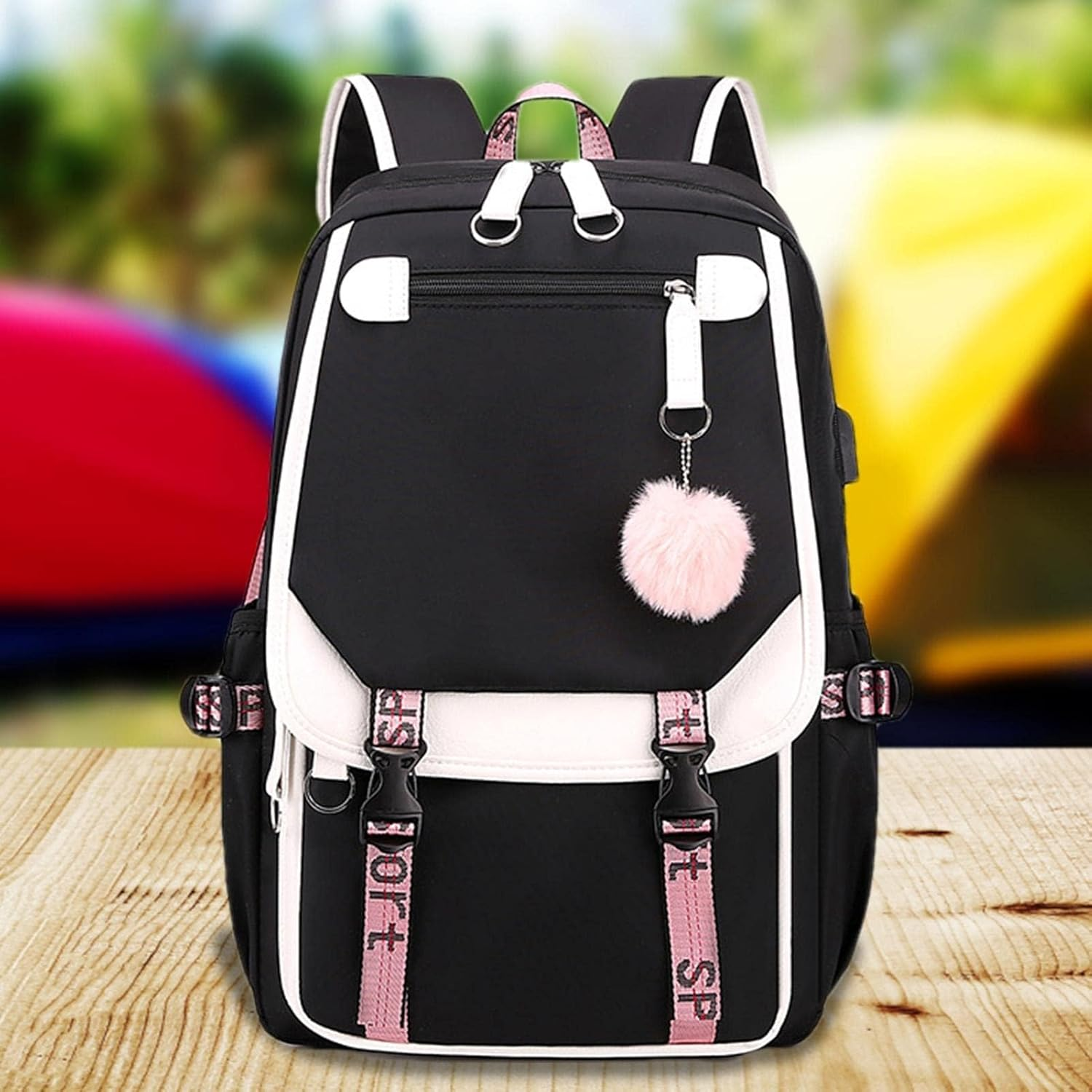 Laptop Backpack for Girls | Women'S High School Backpack with USB Port for School Supplies,27L Waterproof Backpack, Durable and Long-Lasting School Bag