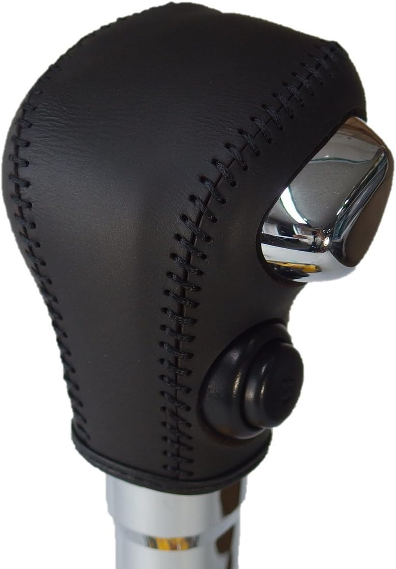 Tricolor EX MH35/55 Wagon R MA36 Solio Red and Black Leather X Red Stitching 3S-36 DIY Shift Knob Genuine Leather Replacement Kit 1BK3S36R1B1R