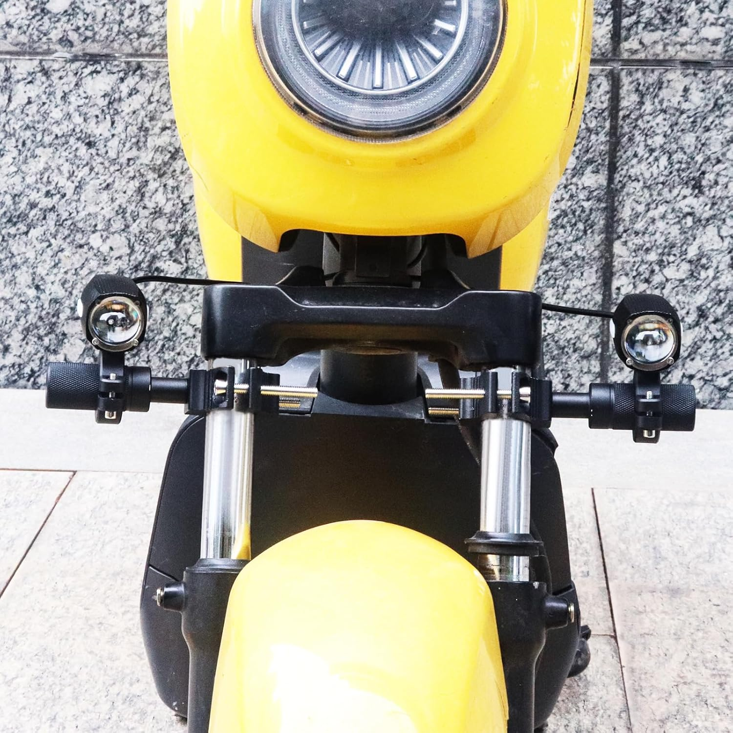 Windance Motorcycle Fork Light Mount Bracket for Scooter ATV UTV Installing Spotlights Running Lights, Foglight Spotlight Headlight Crash Bar Bumper Expansion Bracket (2, 25MM-52MM) image number 3