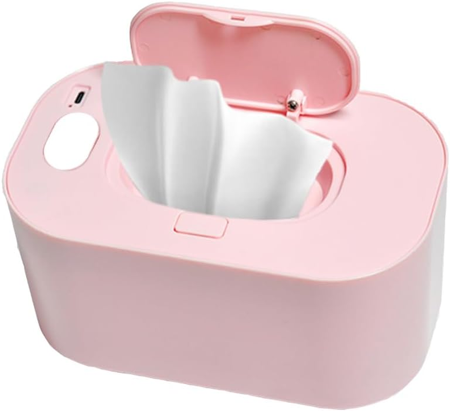LAPOOH Baby Wipe Warmer with Digital Display Large Capacity Baby Wet Wipes Warmer Dispenser USB Powered, Adjustable Temperature Heating