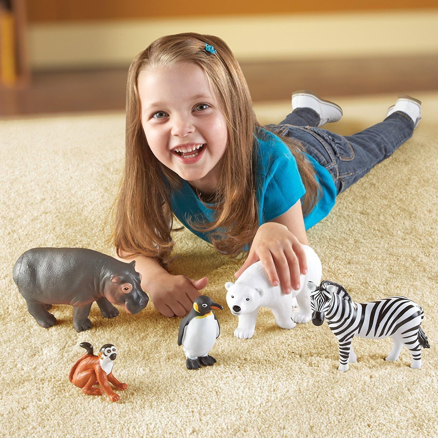 Learning Resources Jumbo Zoo Animals, Multi, LER0788 image number 1
