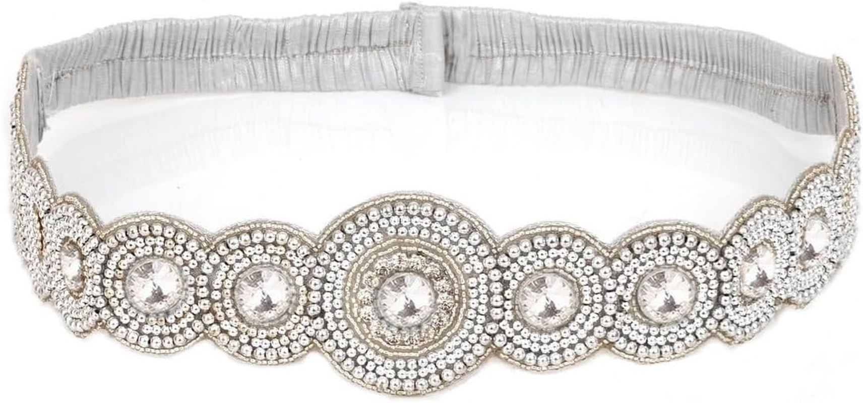 VAMA FASHIONS Traditional Maggam Work Cloth Saree Waist Belt Stretchable Sontada Patti Vadanam Kamarpatta Kamarband for Women