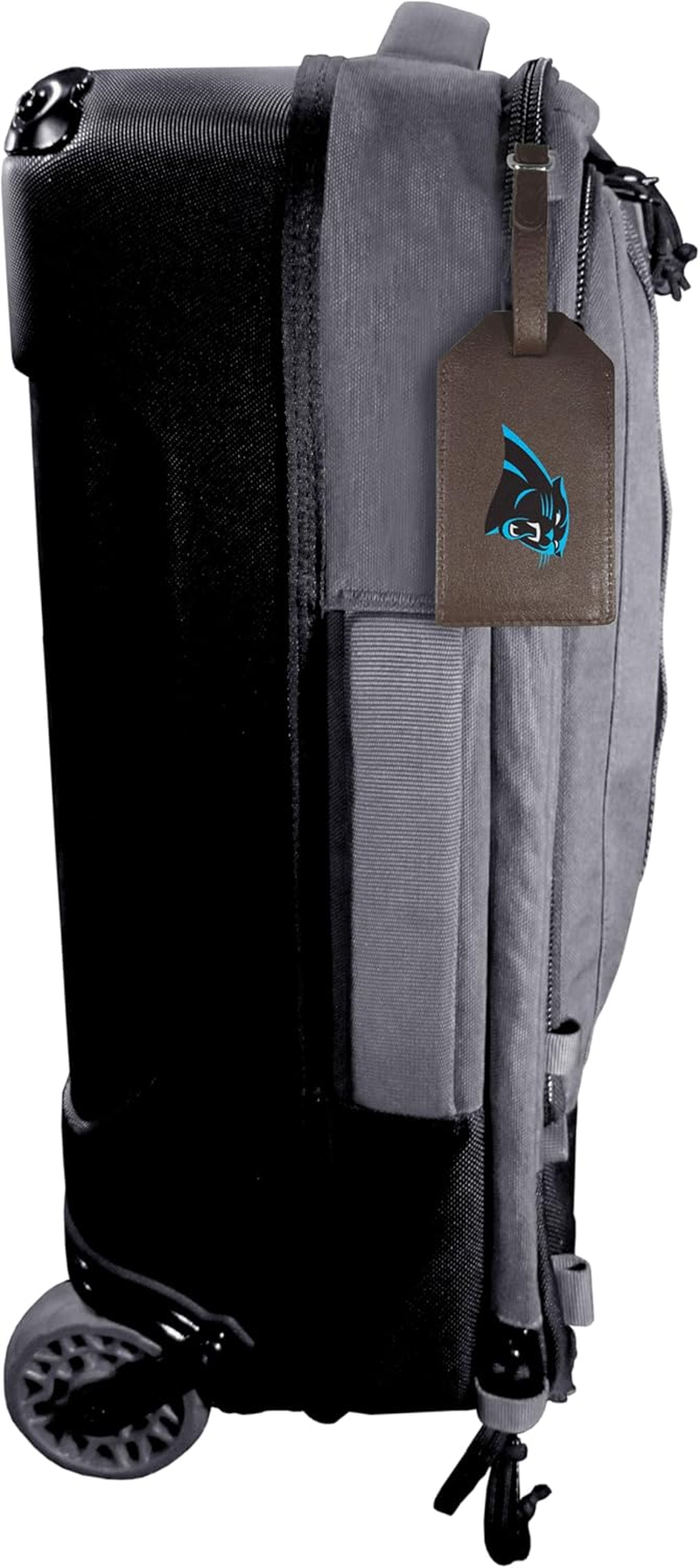 Siskiyou Carolina Panthers Leather Luggage Strap, One Size, Team Colors image number 2