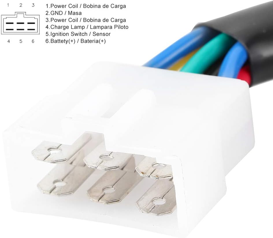 Xtevu 185530 RP201-53710 - Motorcycle Voltage Regulator Rectifier - Compatible with Grasshopper 1822D 718D 721D 721G - Motorbike Accessories image number 2