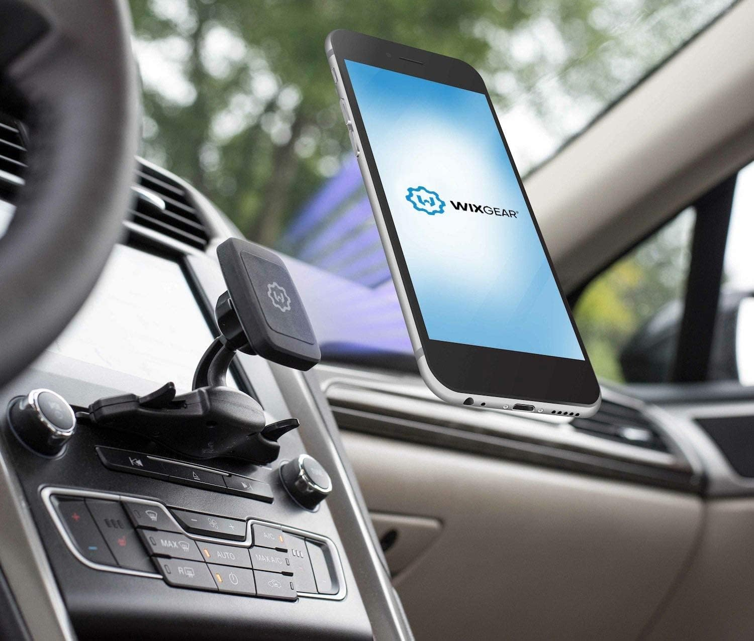 Wixgear Cd Mount, CD Slot Magnetic Car Mount Holder, for Cell Phones and Mini Tablets with Fast Swift-Snap Technology, [Fits Only Cd Slots from 4.5 to 5 Inches] image number 4