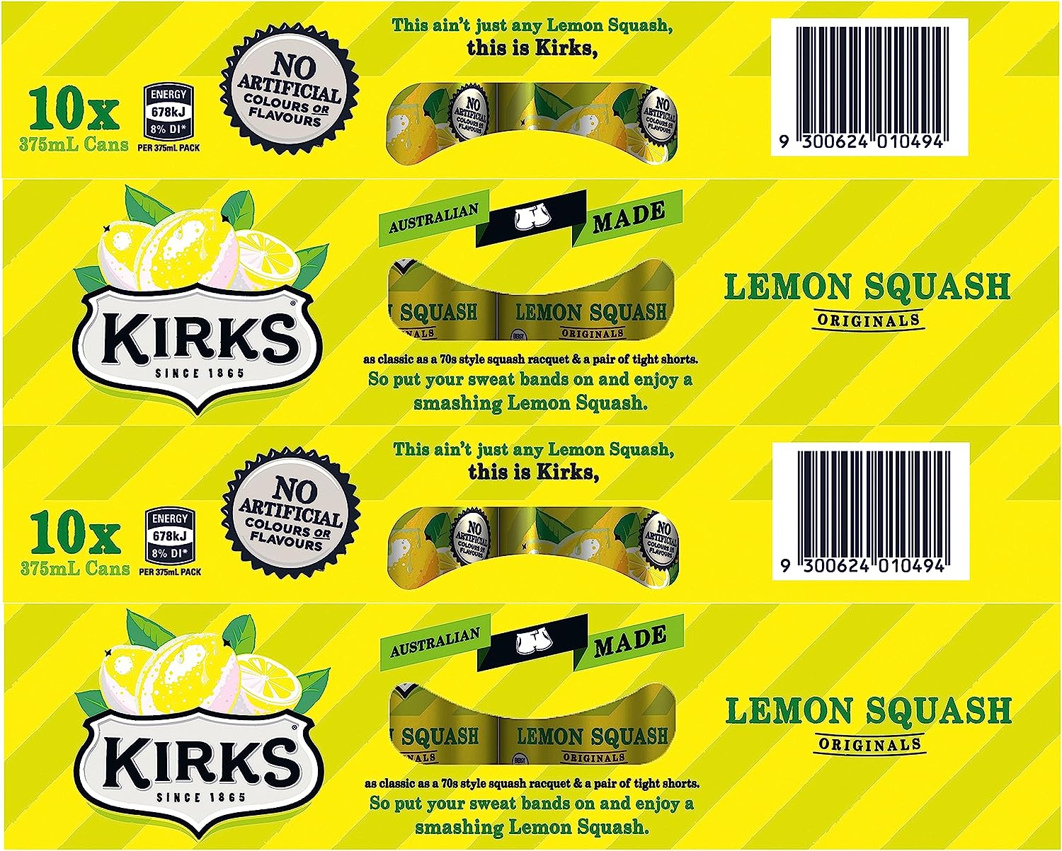 Kirks Lemon Squash Soft Drink Multipack Cans 20 X 375 Ml image number 5