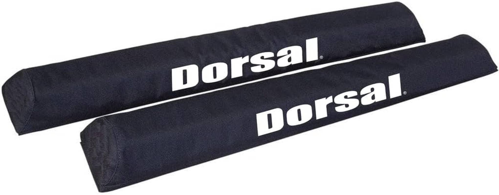 DORSAL Aero Roof Rack Pads for Crossbars - Set of 2 for Surfboards Kayaks SUP Snowboards Paddleboard and Canoe Polyester 20" Inch Factory Aero Bars (Narrow) Black