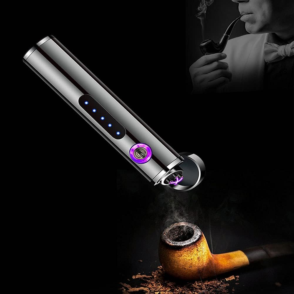 Nomel Double Arc Lighter, USB Rechargeable, Plasma, Metal, Black, Sleek, Modern, Classic, Portable, Electric Arc Lighter image number 5