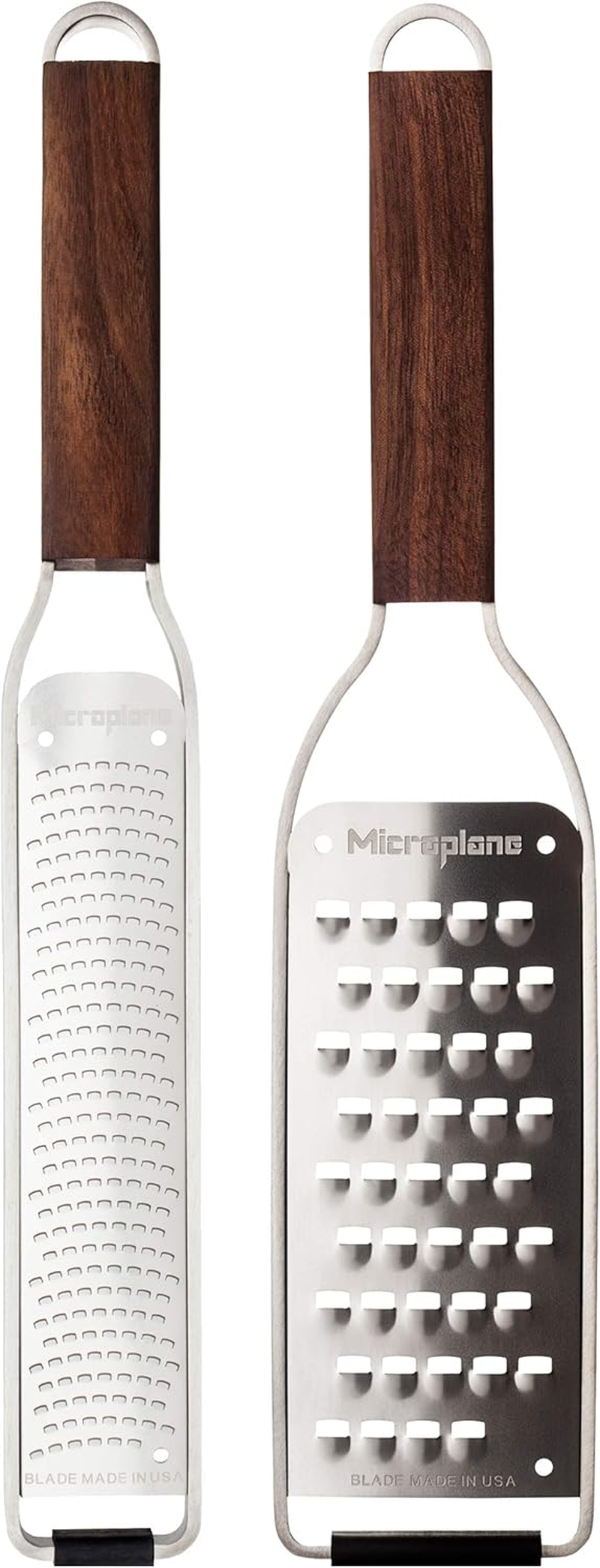 Microplane Kitchen Grater Set (Zester & Extra Coarse) for Citrus Fruits, Hard Cheese, Nutmeg, Potato, Zucchini and Carrot with Stainless Steel Blades - Made in USA image number 5
