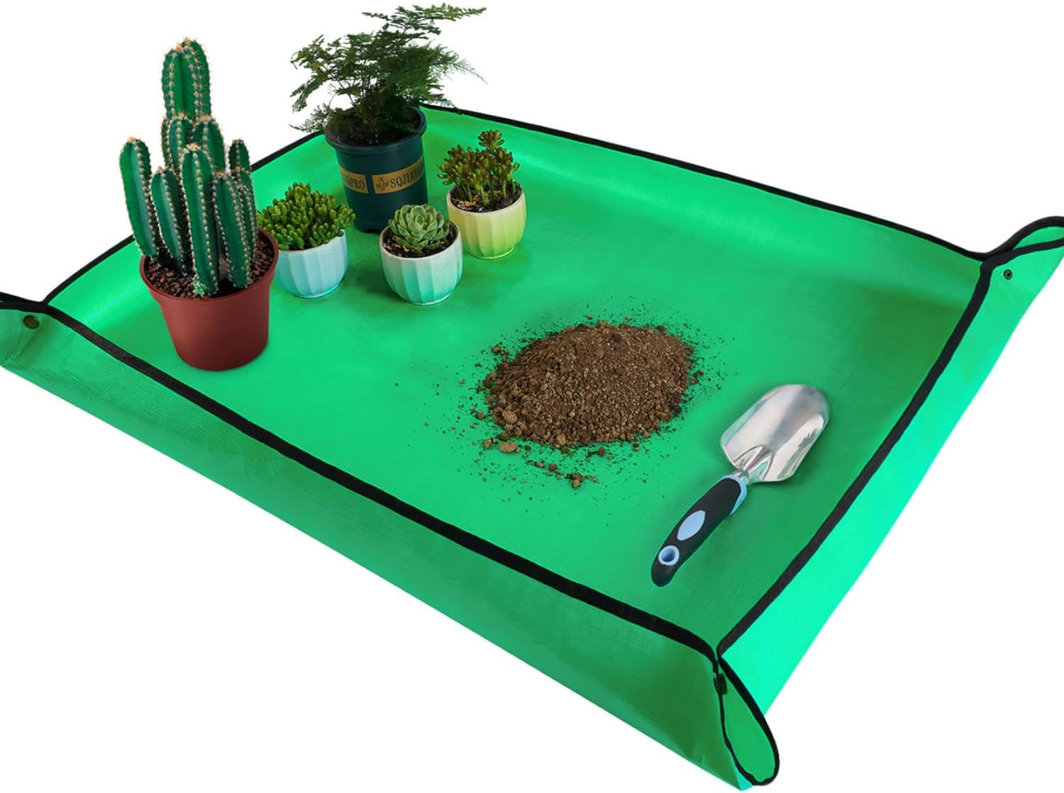 HNXTYAOB Repotting Mat for Indoor Plant Transplanting and Mess Control 27"X 27" Thickened Waterproof Potting Tray Foldable Succulent Potting Mat Portable Gardening Mat Garden Gifts for Women & Men