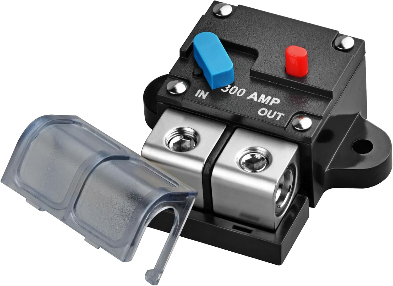 Motor Fuse Holders Inverter Circuit Breaker Car Audio Solar Energy Inline Circuit Breaker Fuse Inverter with Waterproof Cover for Motor Auto Car Marine Boat 300A image number 5