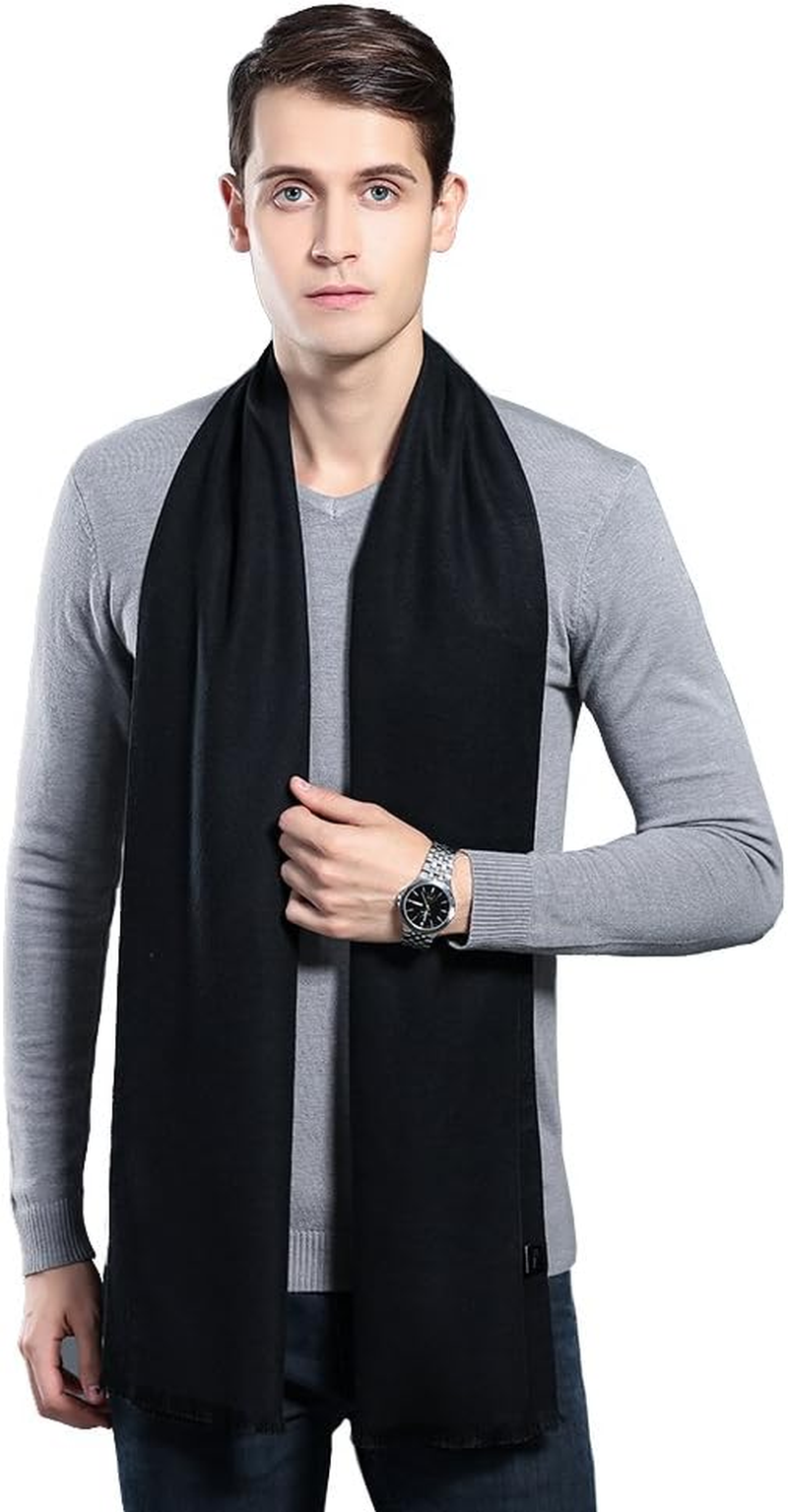 Mens Winter Cashmere Scarf - Ohayomi Fashion Formal Soft Scarves for Men(35 Colors)