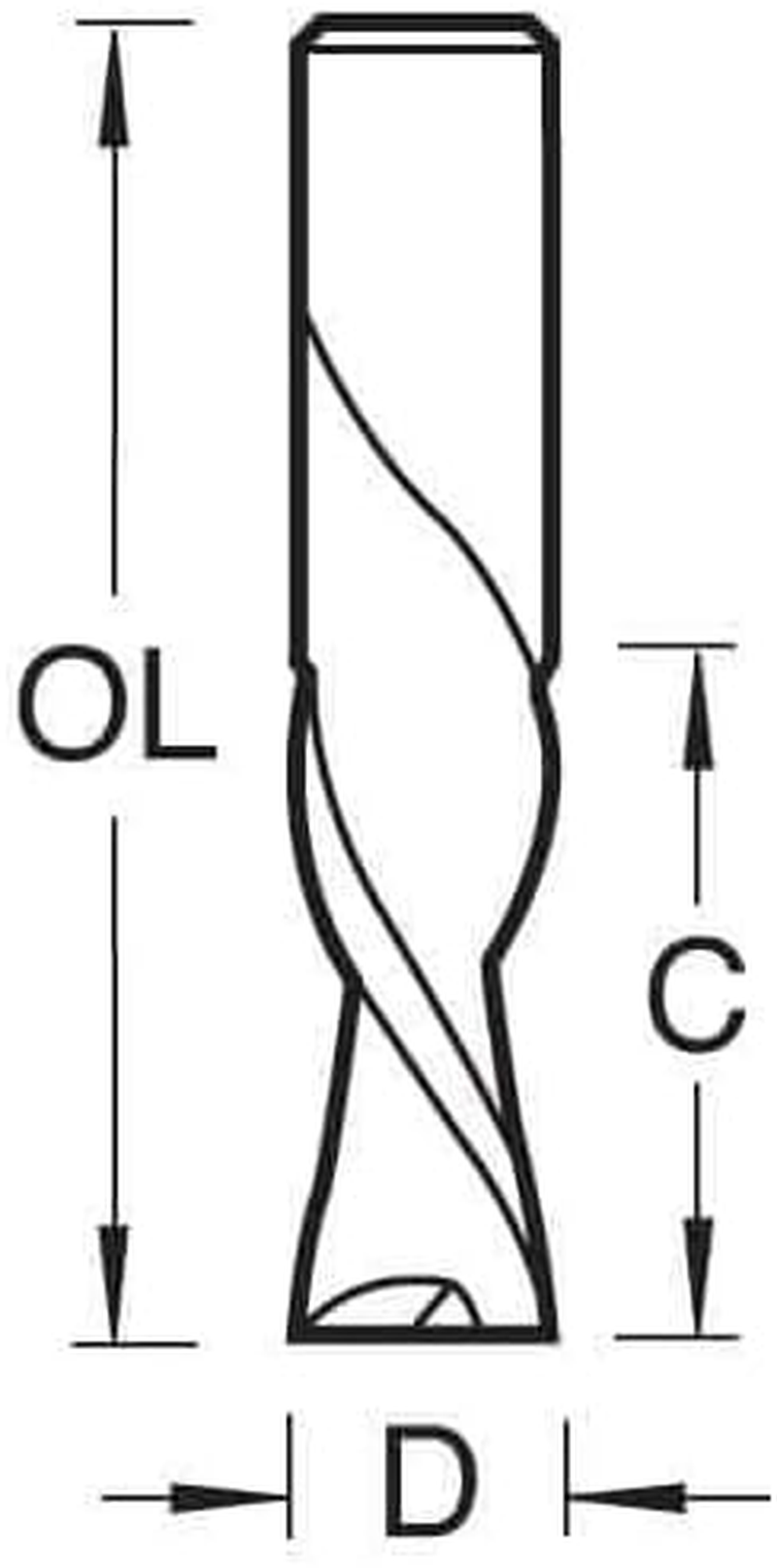 Trend S55/06X8MMSTC Professional Shank Left Hand Spiral-S55/06X8Mmstc-Diameter 8Mm Cutting Length 25Mm image number 3