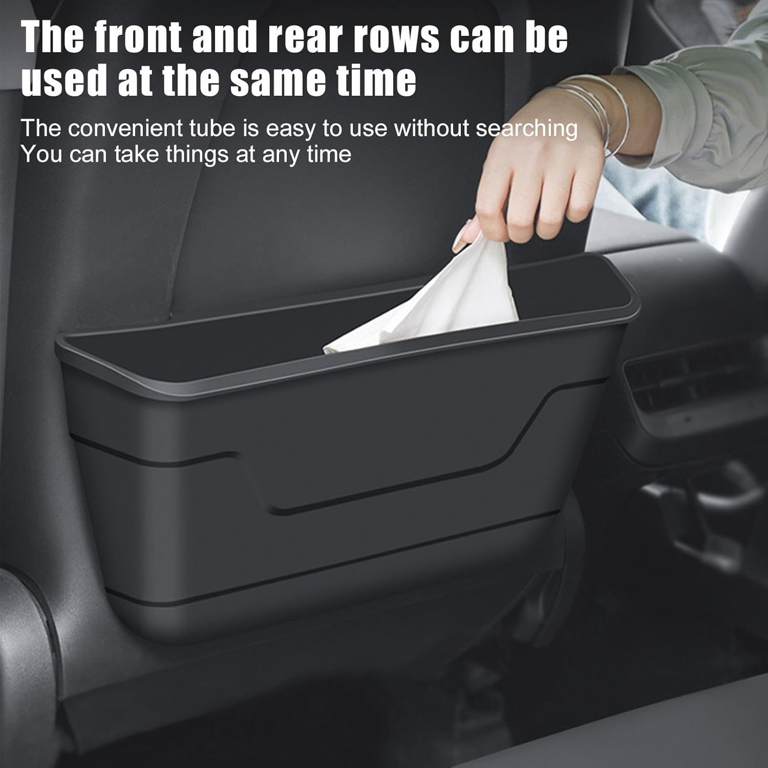 Car Seat Back Storage | Convenient Holder | Car Organizer Backseat - for Organization Road-Trip Vehicle Commute Family Travel Daily Driving image number 4