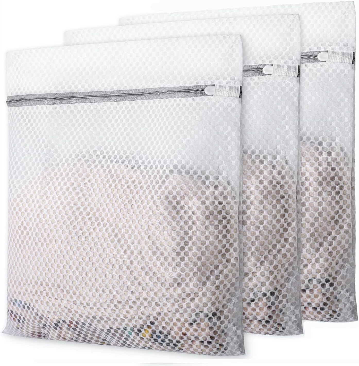 Aieve 3 PCS Honeycomb Mesh Laundry Bags, 16 X 20 Inch Durable Washing Bag for Smalls, Clothing, Footgear, Travel Storage Organize Bag (3 Large) image number 6