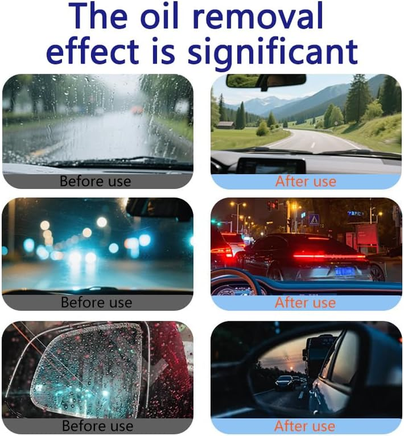 Car Glass Oil Film Cleaner Brush，Windshield & Mirror Tool, Removes Film & Smudges, Boosts Clarity for Safe Drive image number 3