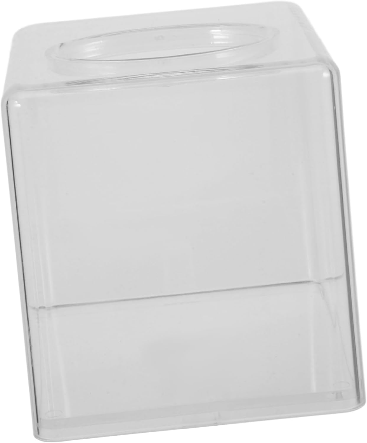 Square Tissue Dispenser Box Acrylic Tissue Holder for Bathroom Kitchen Vanity and Office Chic Napkin Organizer for Counters and Dressers image number 5