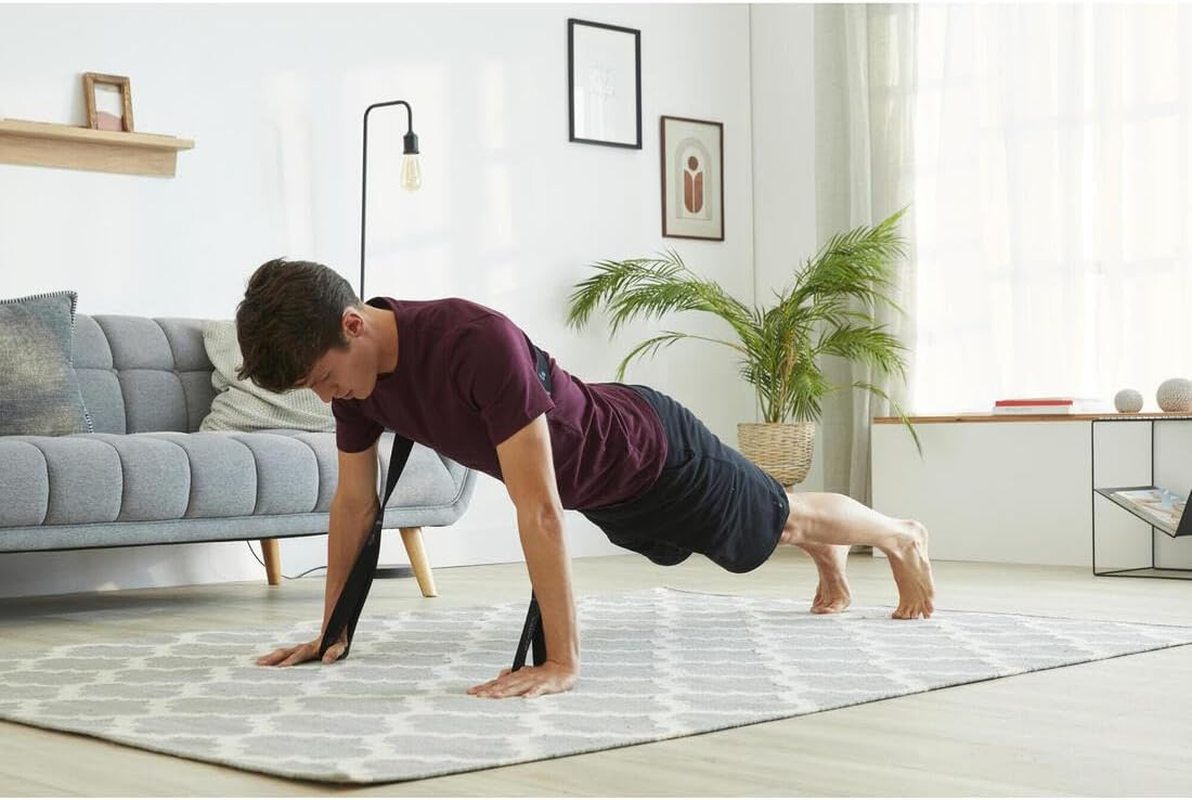 Nyamba Decathlon Fabric Fitness Resistance Band, Black, 15 Kg Unique Size image number 2