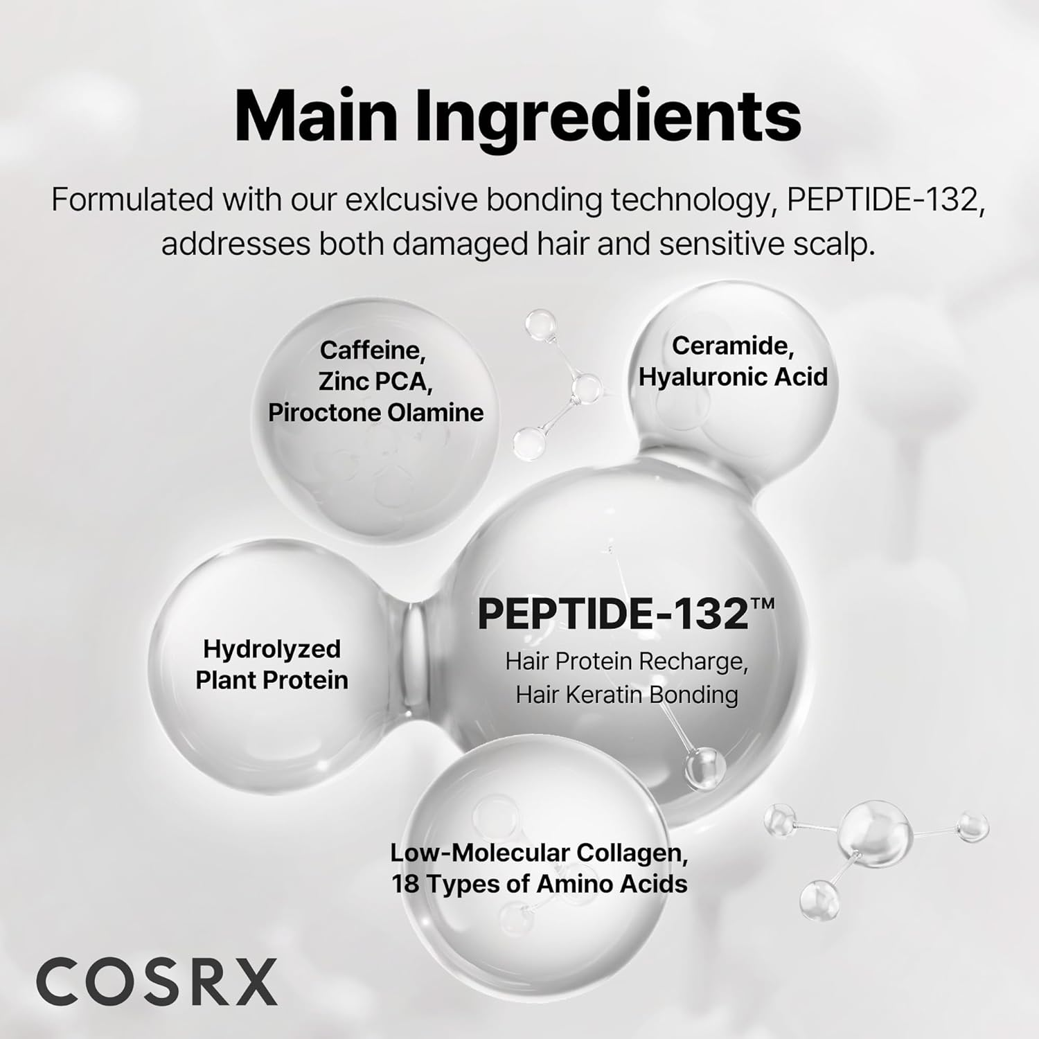 COSRX PEPTIDE-132 Ultra Bonding Shampoo200Ml image number 1