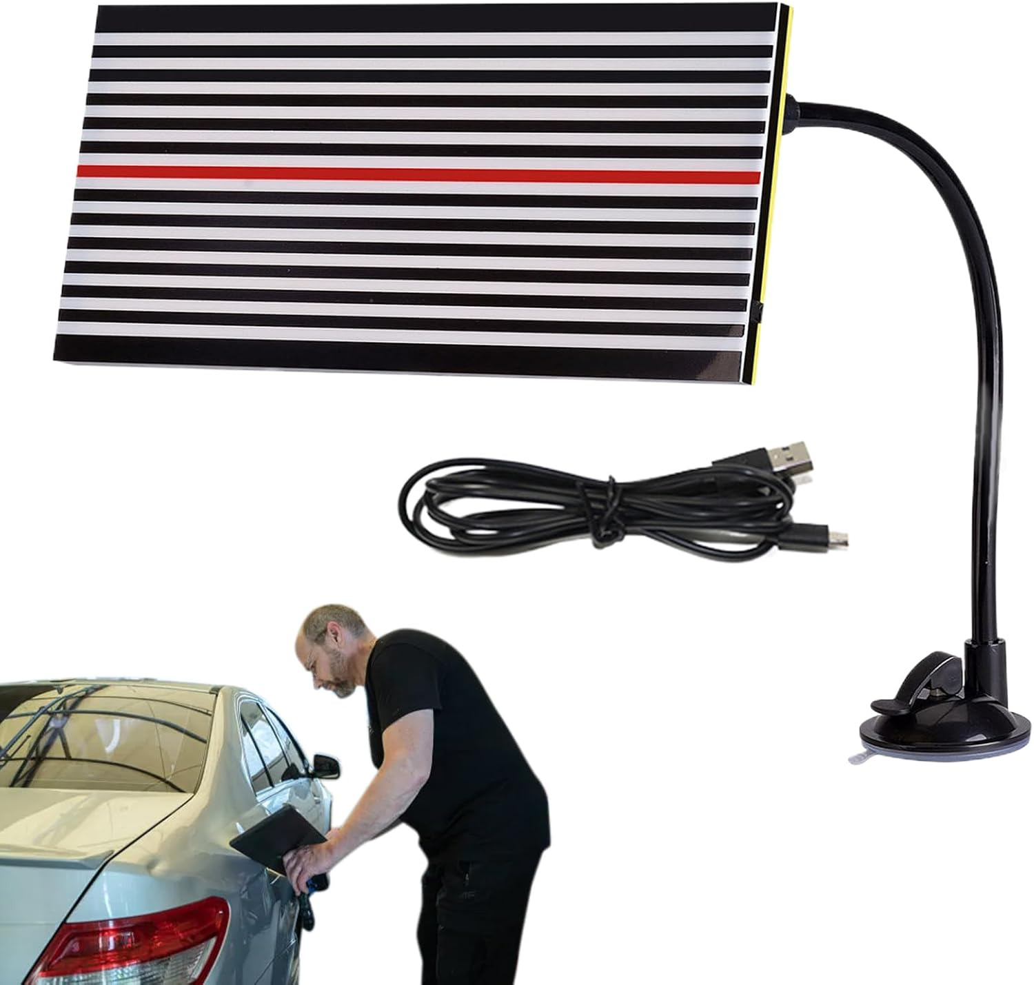 Dent Repair Light - Dent Reflector Board | Multipurpose USB Blemish Fixer for Car, Auto Mender, Flaw Detection Panel with LED, Sedan Vehicle Upkeep, Automotive Accessories