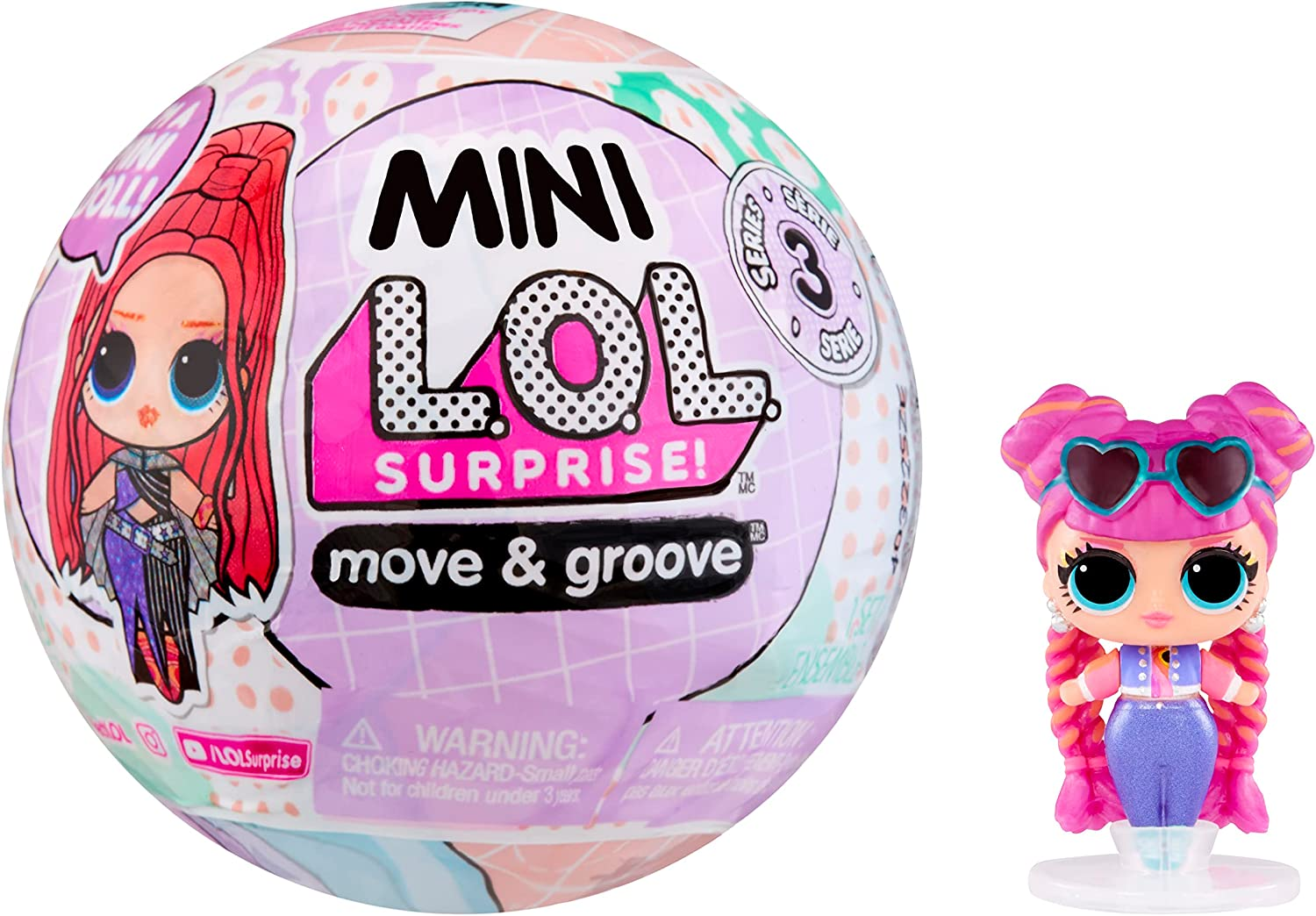 L.O.L. Surprise! OMG Mini Move & Groove Fashion Doll - RANDOM ASSORTMENT - Moving Ball Playset Includes Surprises and Collectible Mini Dolls - for Kids Ages 4+ image number 1