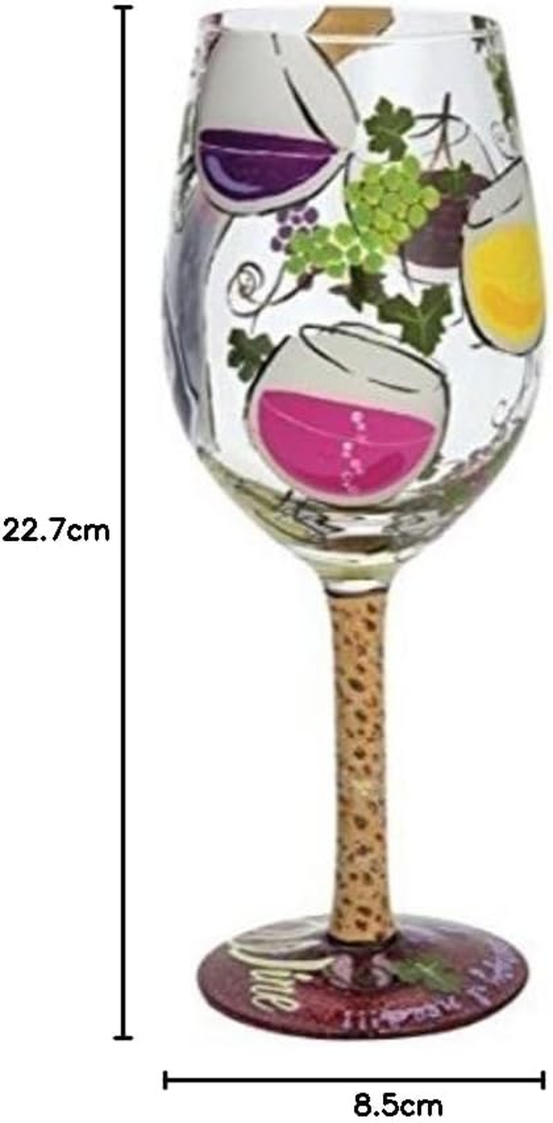 Lolita Wine Glass My Therapy GLS11-5543H image number 1