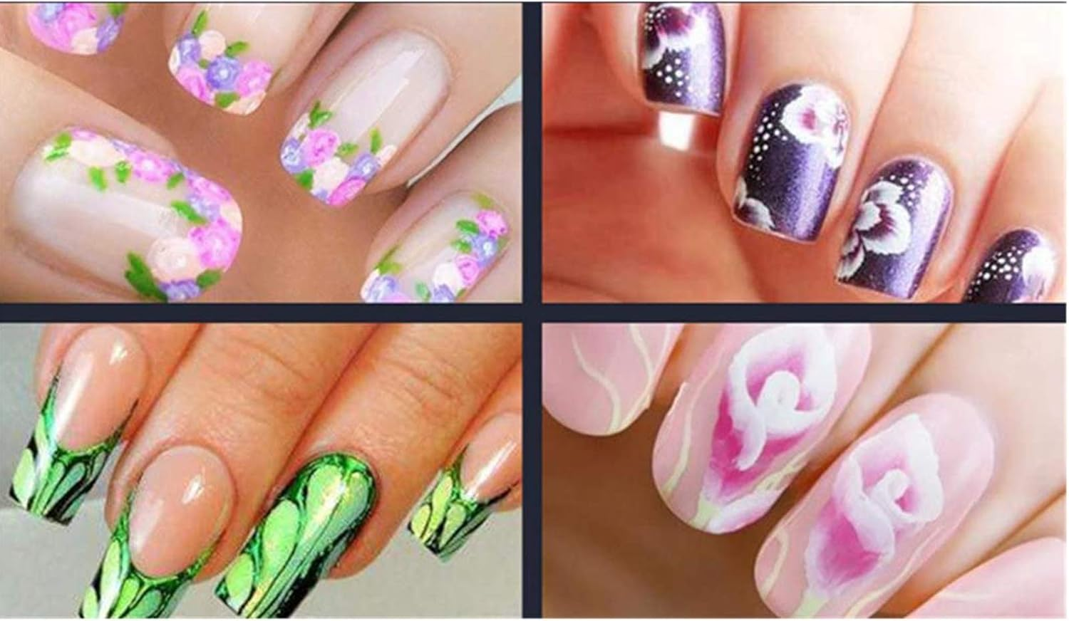 6 Pcs Nail Art Design Painting Dotting Detailing Pen Brushes Set Bundle Tool Kit