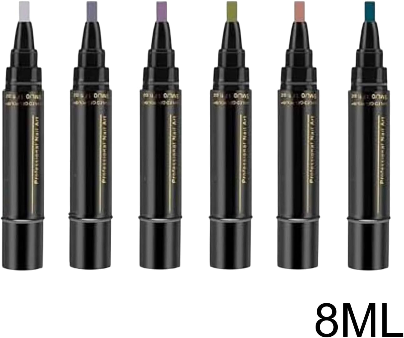 Nail Polish Pens for Women | Quick-Dry Nail Polish Art Pens 6 Colors,No UV Gel Toe Nail Polish Painting Kit for Women Teen Girls Manicure - 01 image number 7