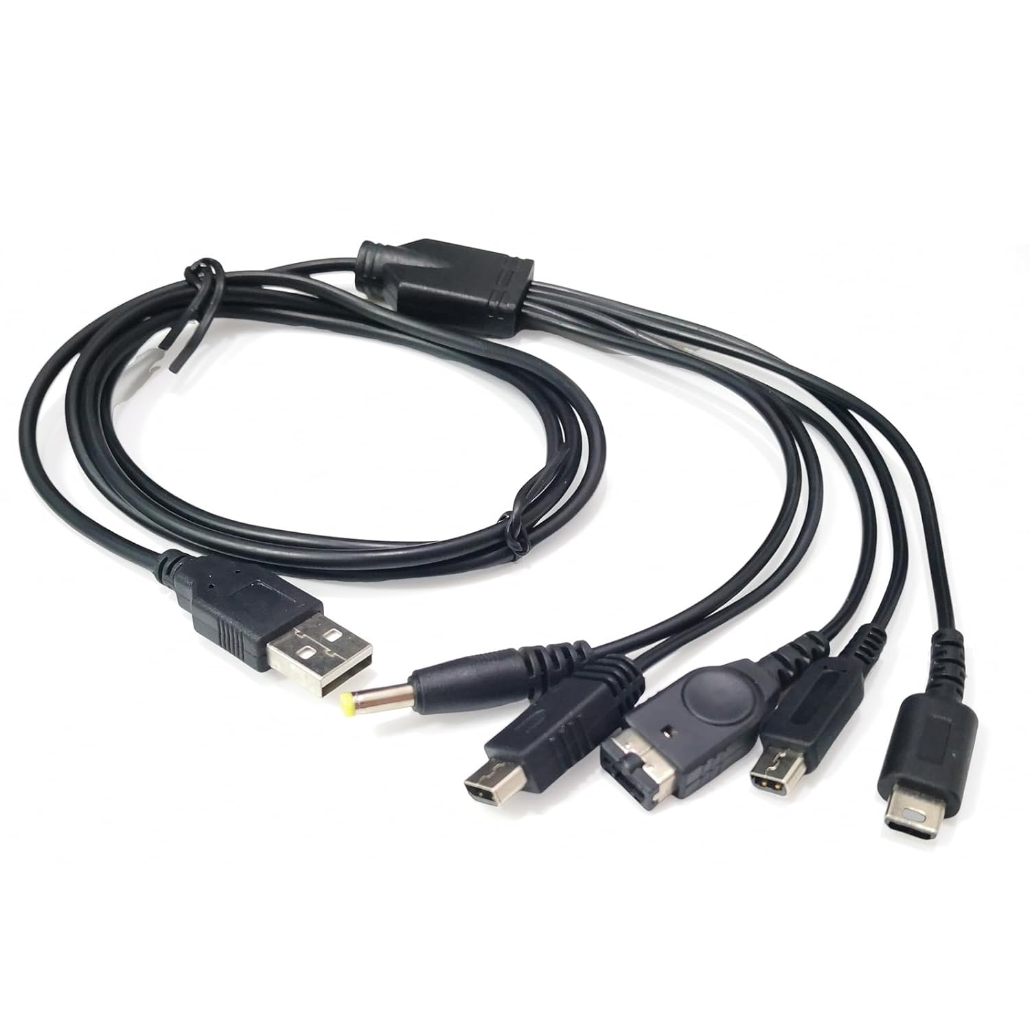 Xolixorium 5 in 1 USB Charger Cable Compatible with Nintendo DS Lite/Wii U/New 3DS(XL/LL) 3DS(XL/LL) 2DS Dsi(Xl/Ll) NDS/GBA Sp(Gameboy Advance SP) PSP 1000 2000 3000 Multi Function Fast Charging Cord image number 5