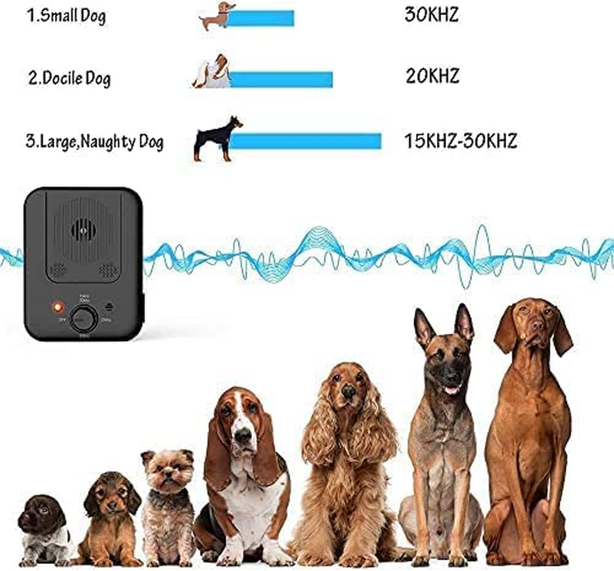 Anti Barking Device, Bark Control Device, Dog Barking Deterrent with Adjustable Level Sonic Bark up Dog Training Tools to 50 Ft Range Safe for Dogs image number 2