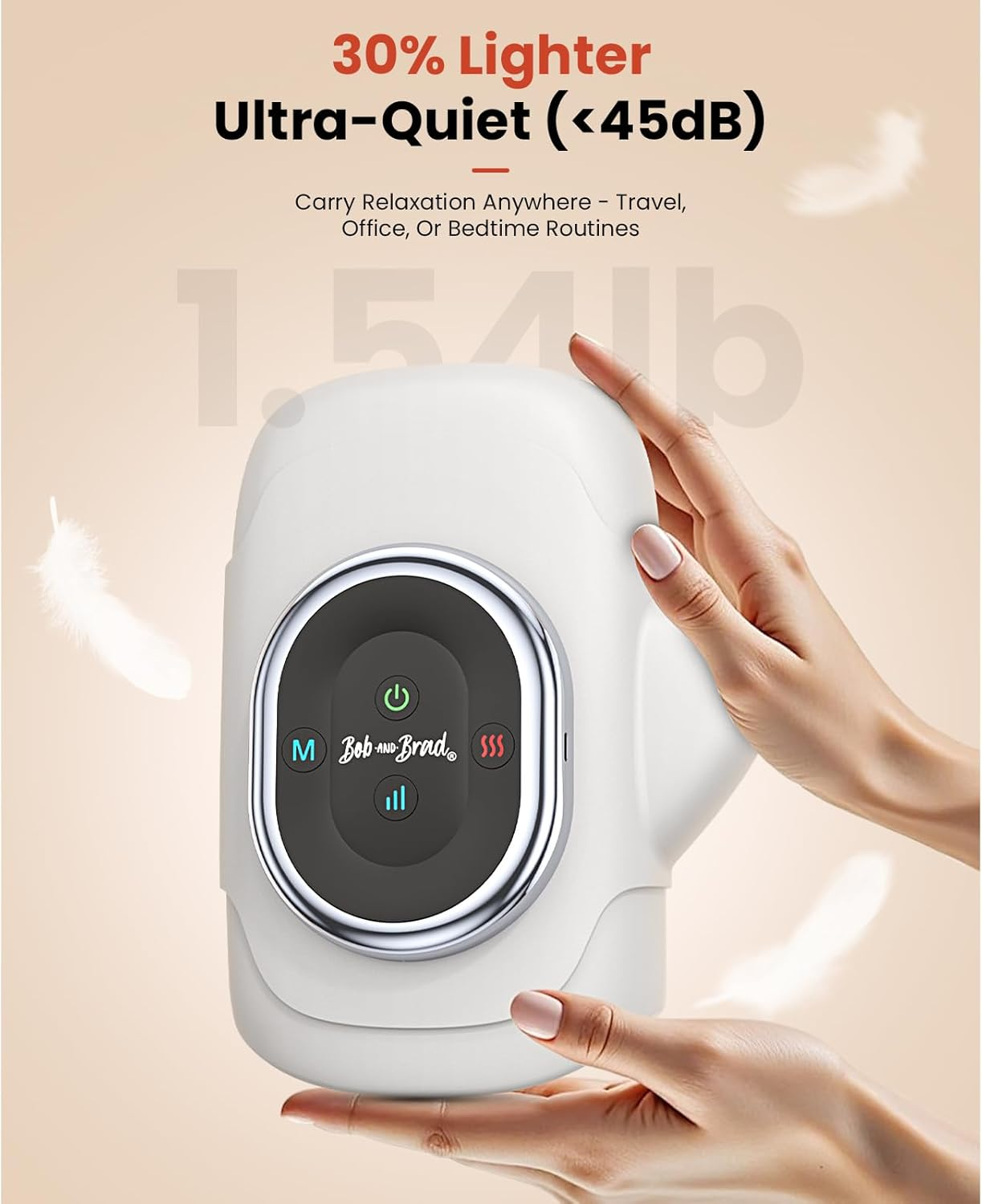 BOB and BRAD Hand Massager with Heat and Compression, Individual Fingers, Cordless & Portable Hand Massager Wrist Massage for Arthritis and Carpal Tunnel, Relax for Home Office, Ideal Gifts for Women Men image number 2