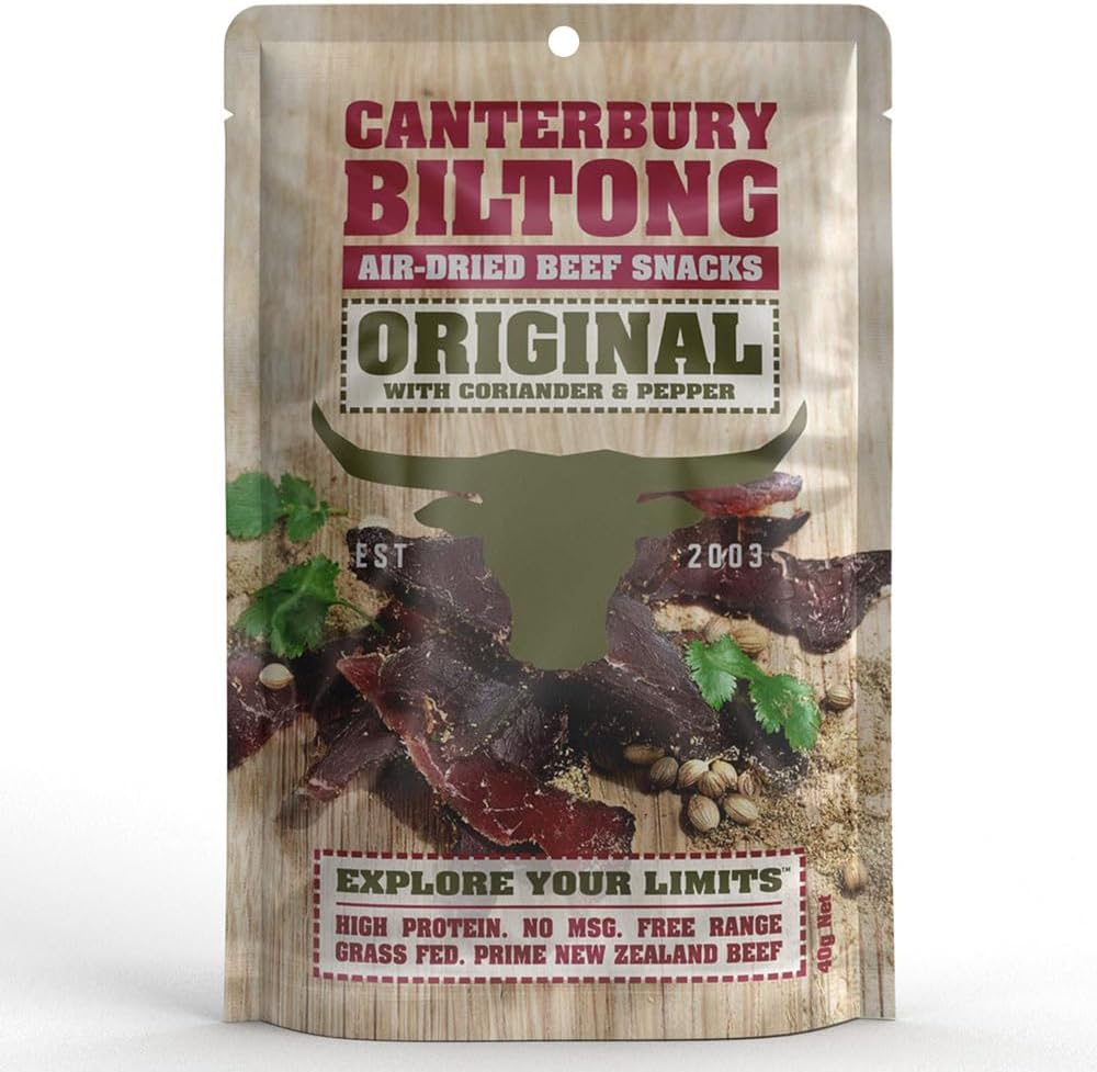 Canterbury Biltong Air-Dried Beef Snacks Original 40G image number 4