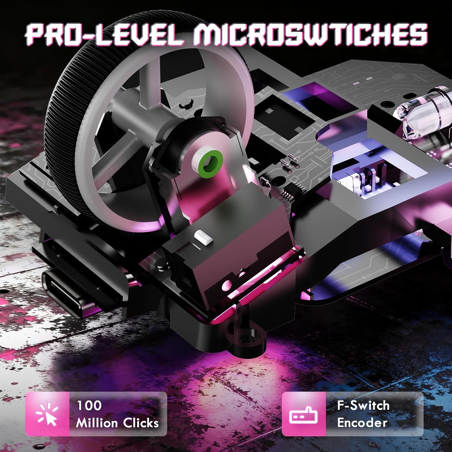 ATTACK SHARK V6 65G Superlight Wireless Gaming Mouse with RGB Magnetic Charging Dock,Bt/2.4Ghz Wireless/Wired Mouse 1K Polling,Pixart PAW3311 Sensor,25K Dpi,Office Gamer Mice for Pc/Win/Mac(Rose) - A-White image number 3